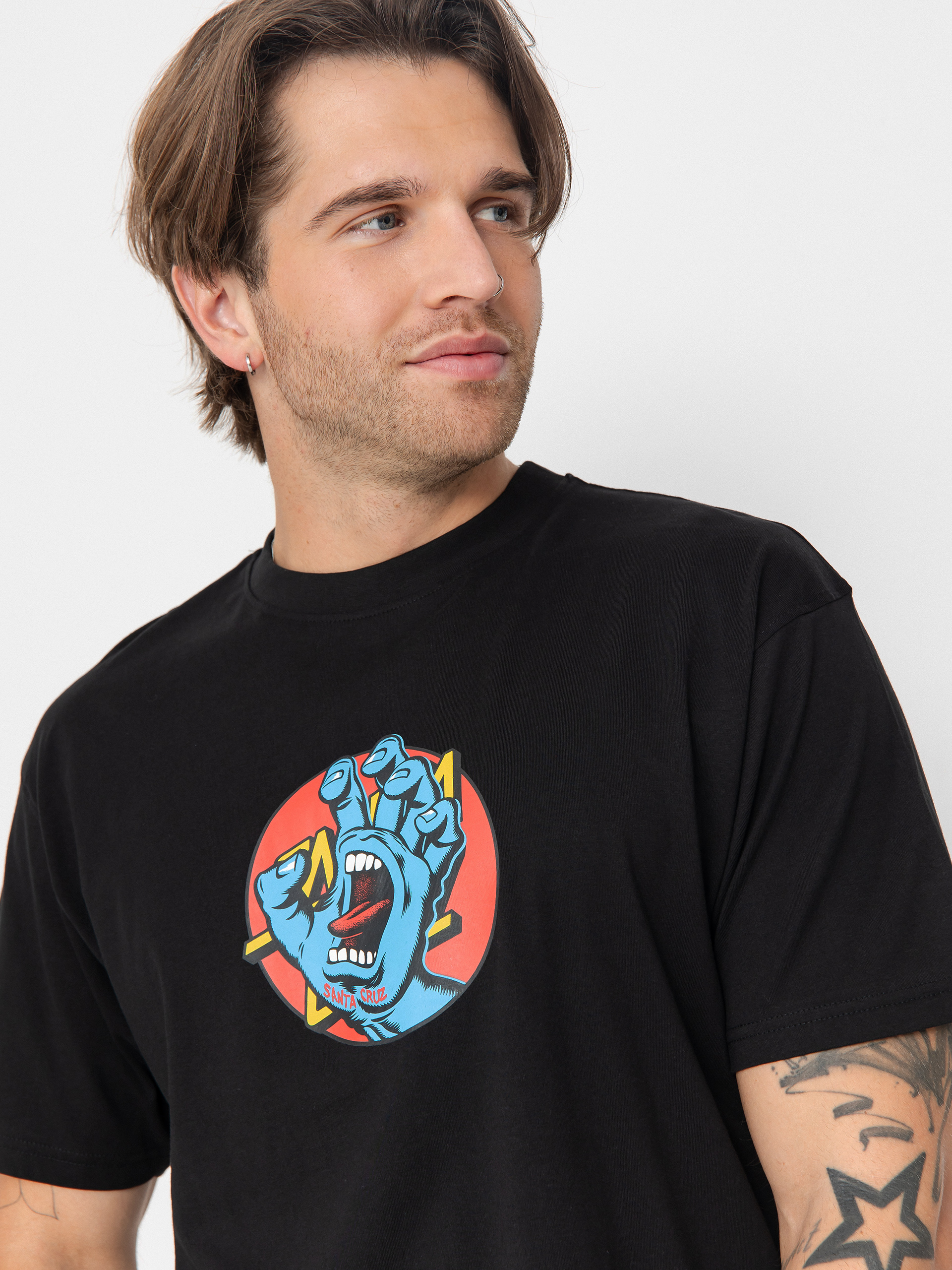 Футболка Santa Cruz Hand Dot Front (black)