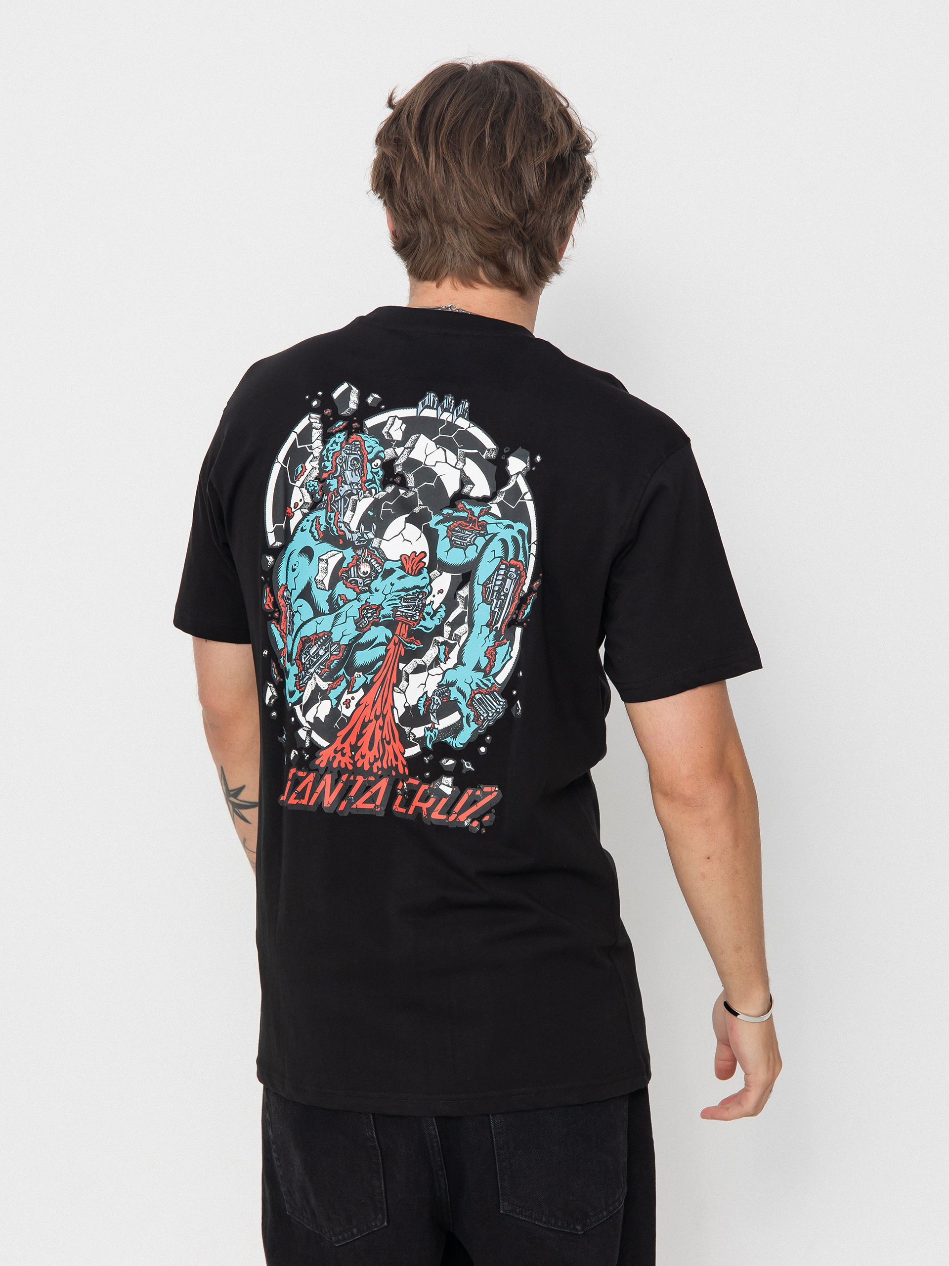 Футболка Santa Cruz Roskopp Dissect Strip (black)