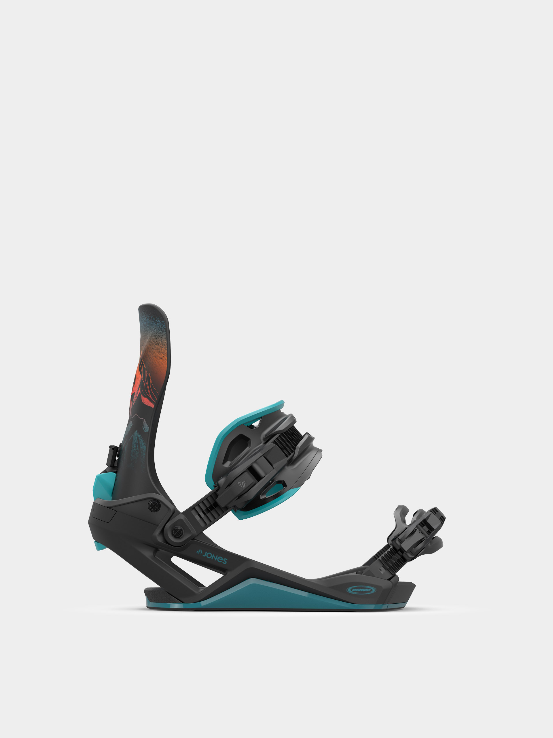 Чоловічі Сноубордичні кріплення Jones Snowboards Mercury FASE Art (blu art)