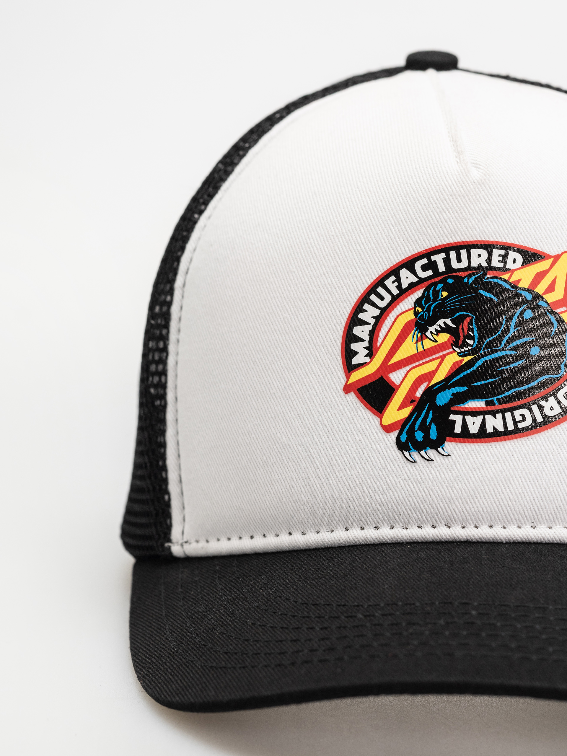 Кепка Santa Cruz Natas SC Panther Meshback (white/black)