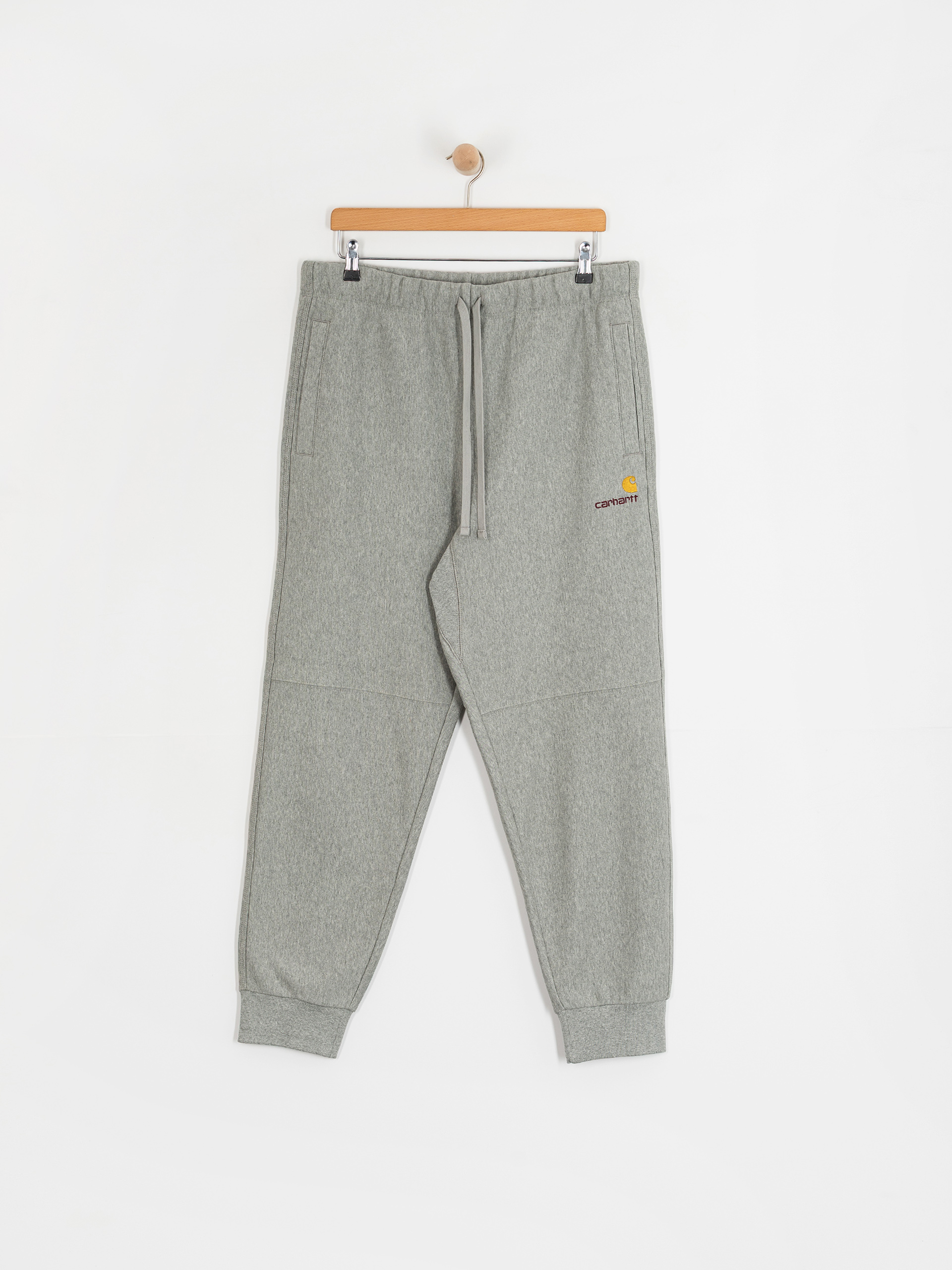 Штани Carhartt WIP American Script Jogging (grey heather)