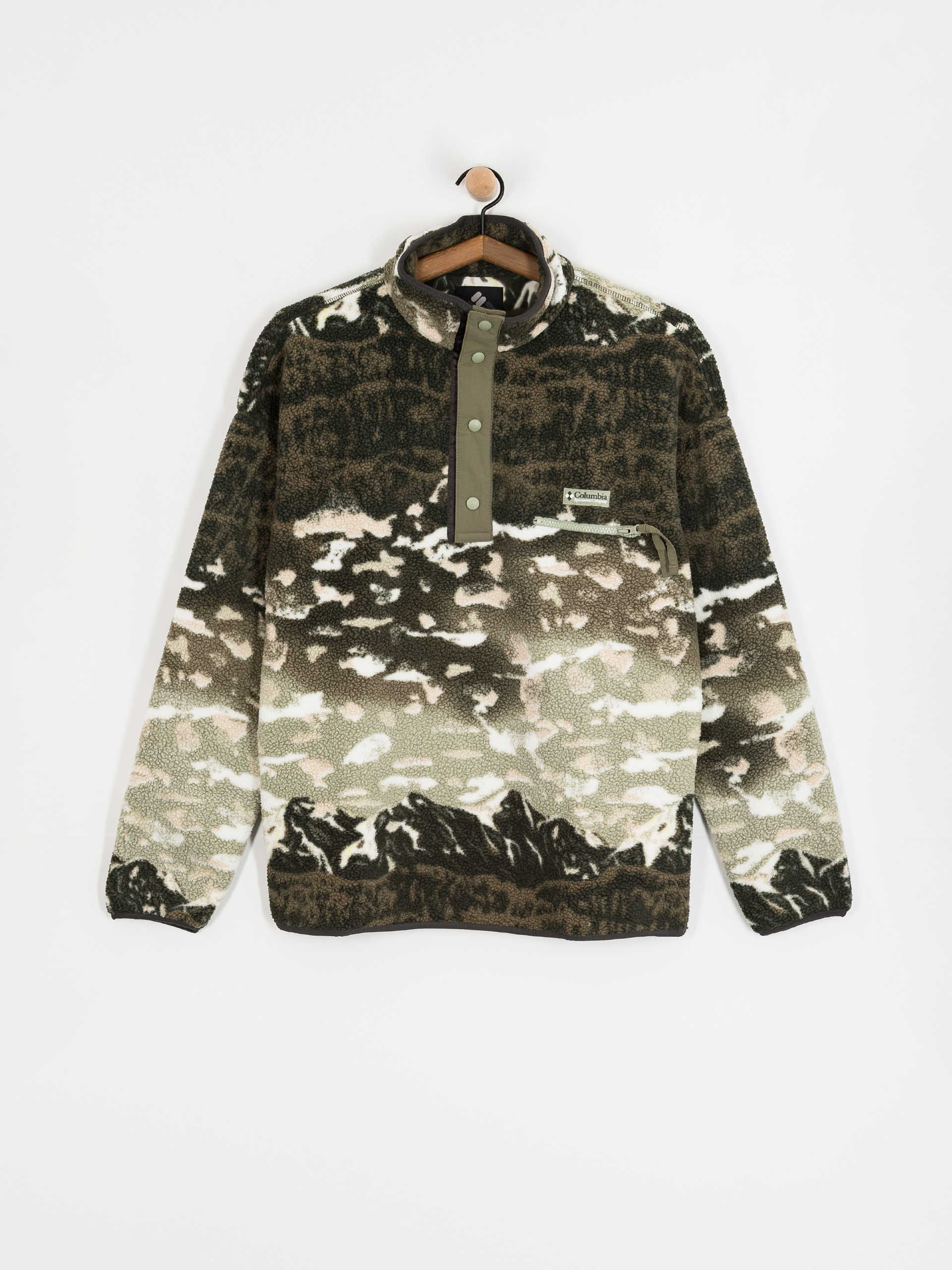 Флісовий светр Columbia Helvetia II Printed Half Snap (safari sisters)