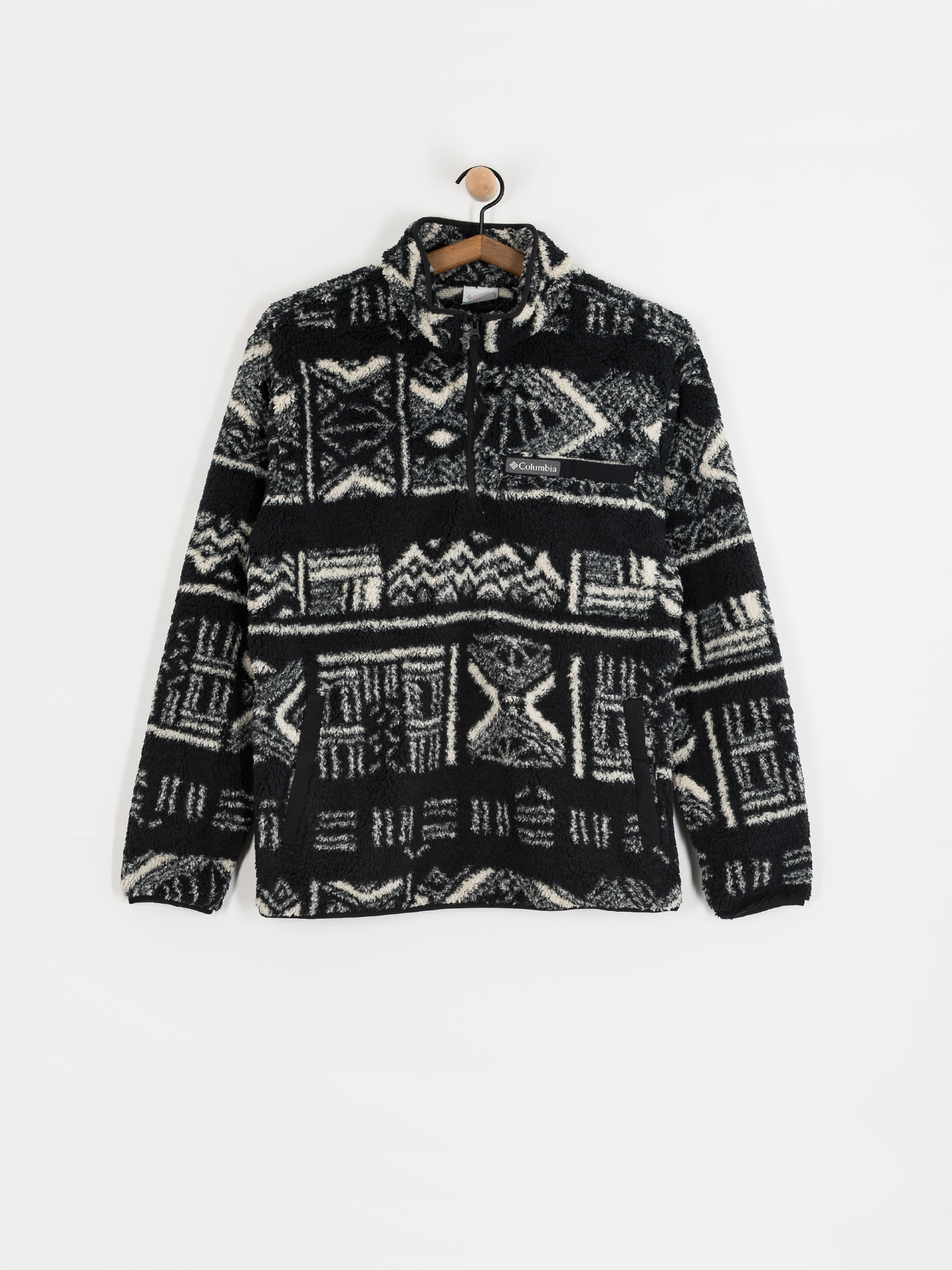 Чоловічий Флісовий светр Columbia Rugged Ridge High Pile Half Zip (black deschutes days)