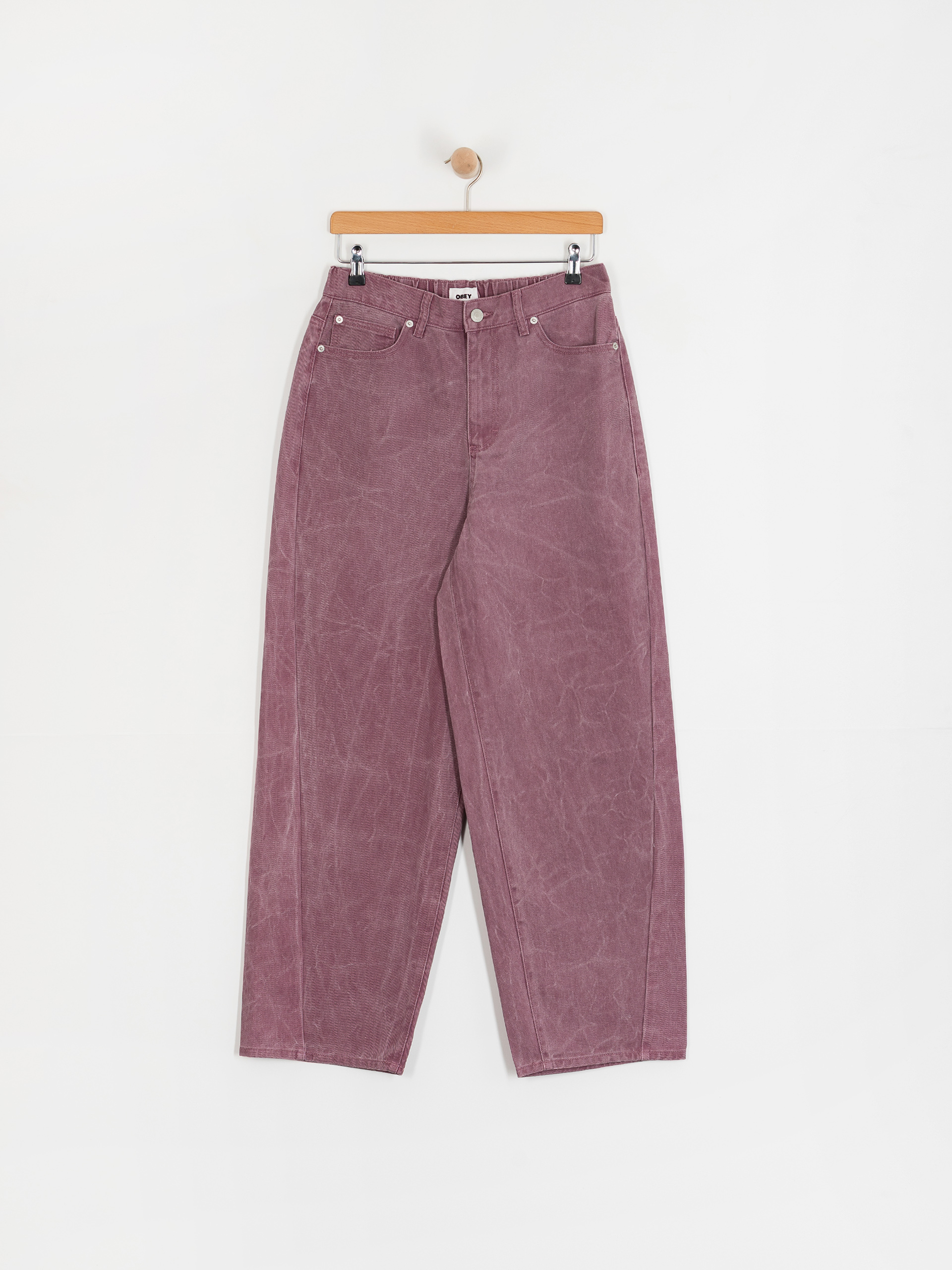 Штани OBEY Donovan 5 Pocket Wmn (tulip wrinkle wash)