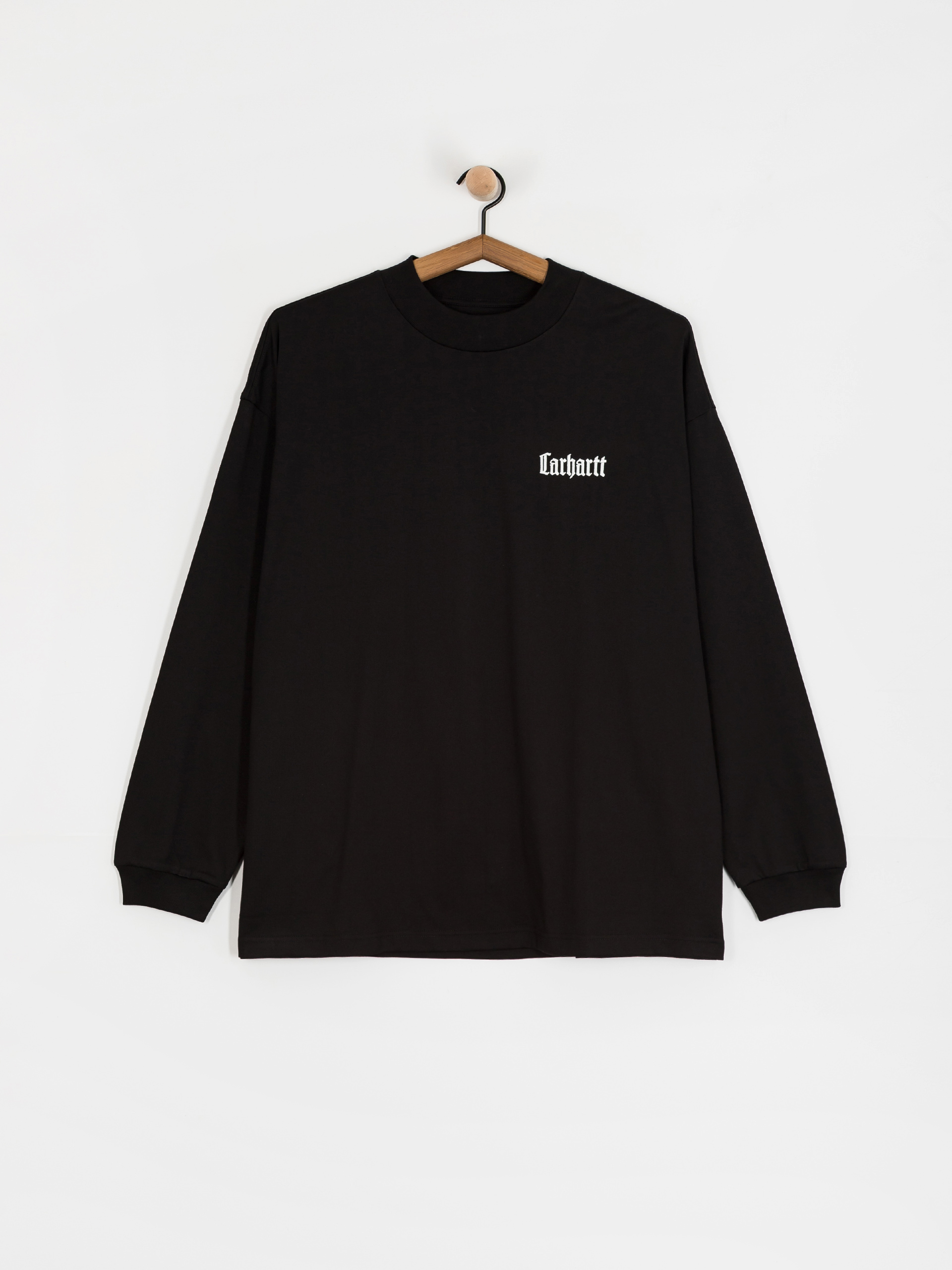 Лонгслів Carhartt WIP Schooling Mockneck (black/wax)