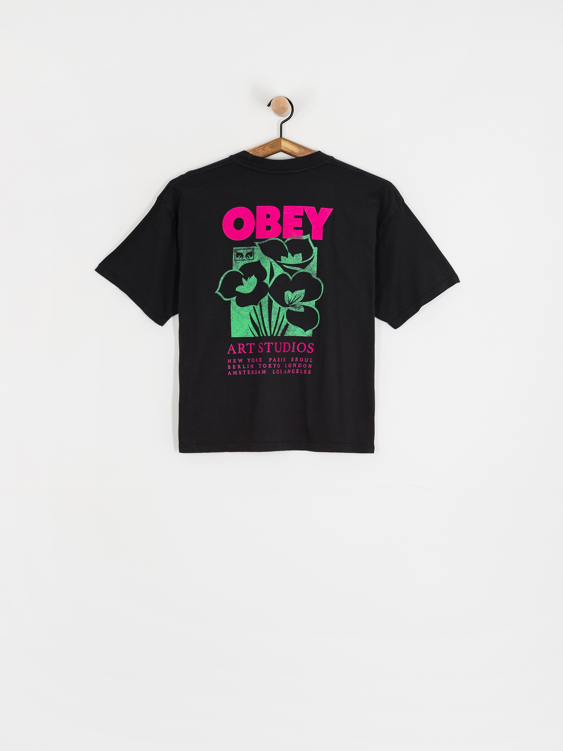 Футболка OBEY Obey Art Studio Flowers Wmn (digital black)