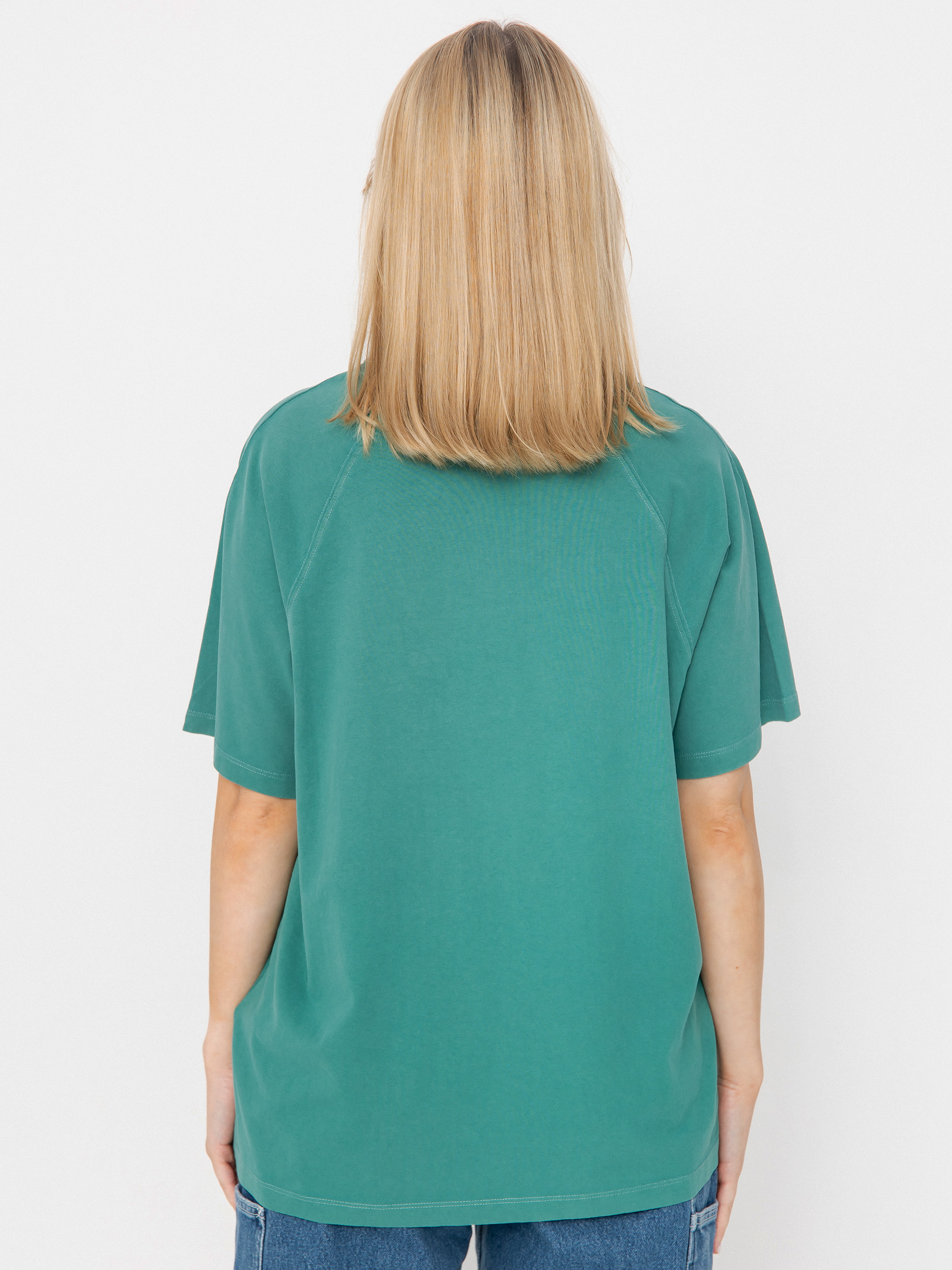 Футболка Carhartt WIP Hudson Wmn (saguaro/chalk wash)