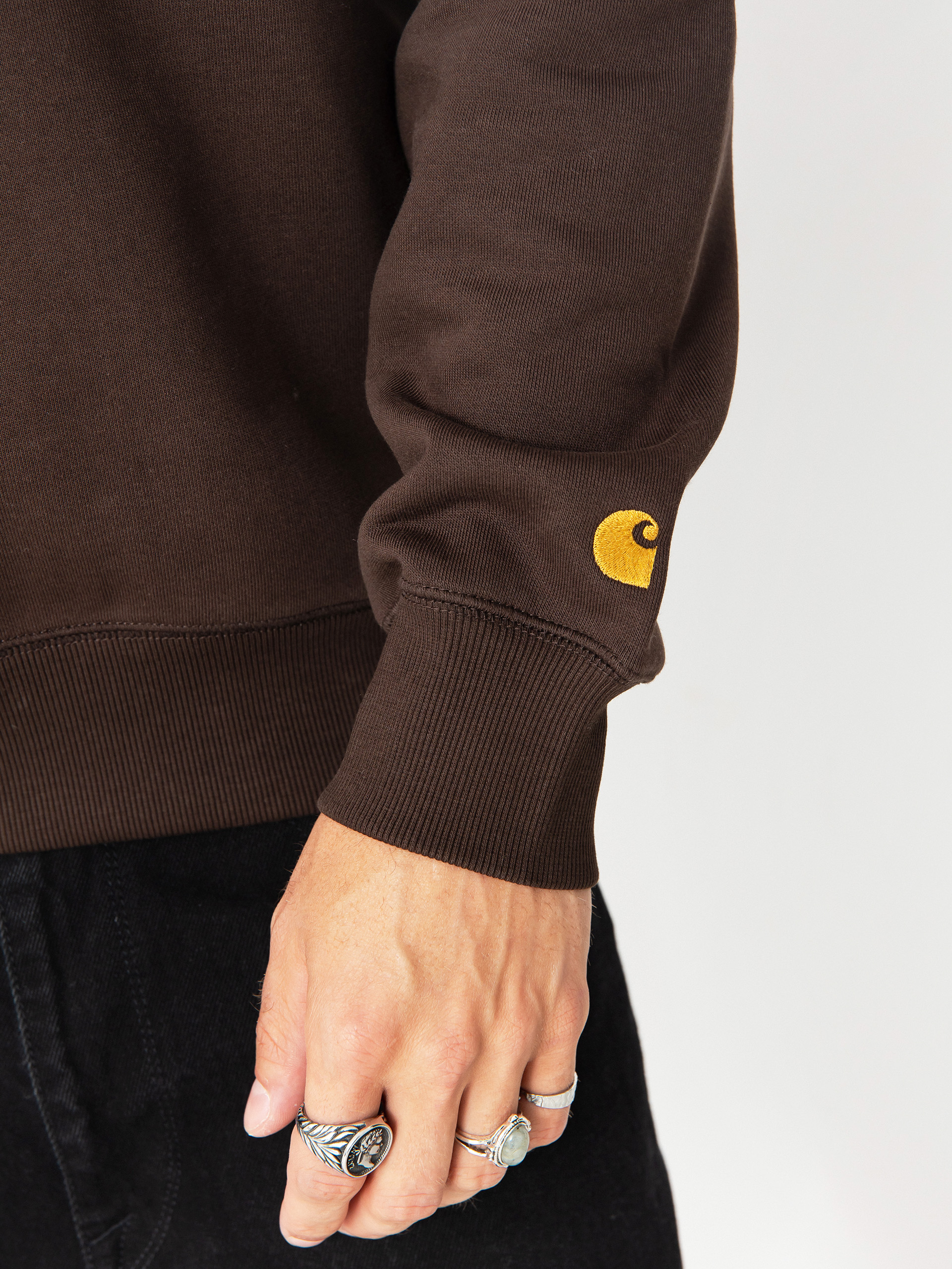 Світшот Carhartt WIP Chase (tobacco/gold)