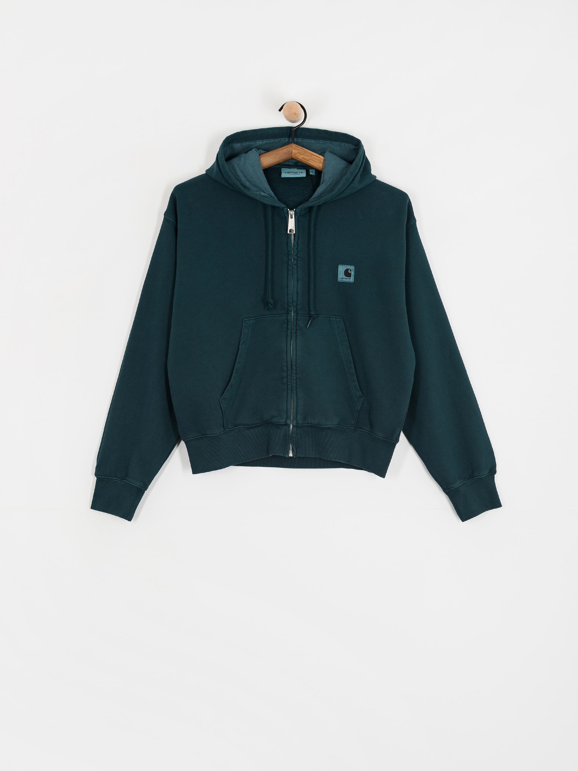 Худі Carhartt WIP Nelson ZHD Wmn (deep lagoon/garment dyed)