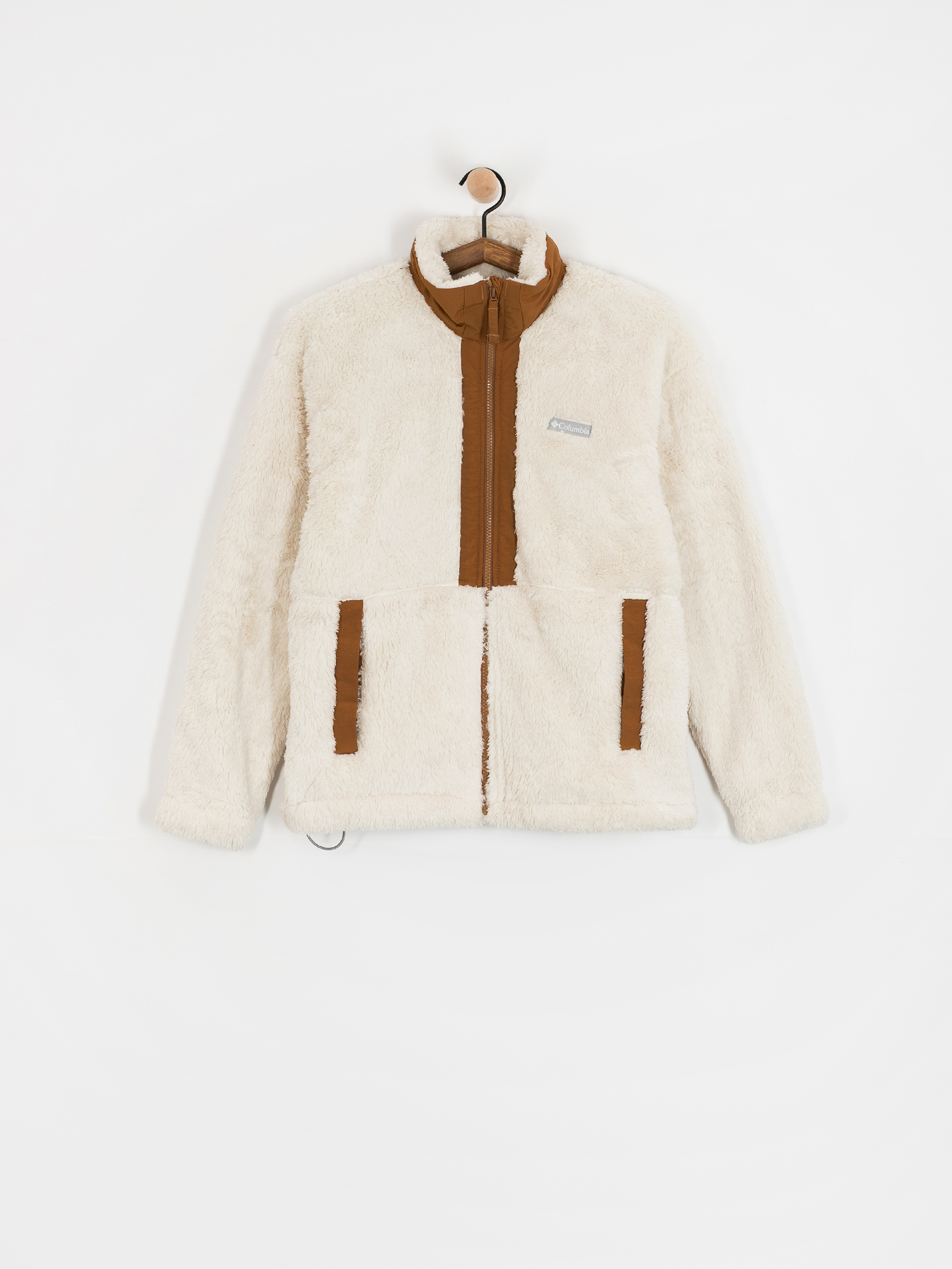 Флісовий светр Columbia Boundless Discovery Sherpa Full Zip II Wmn (chalk/camel brown)
