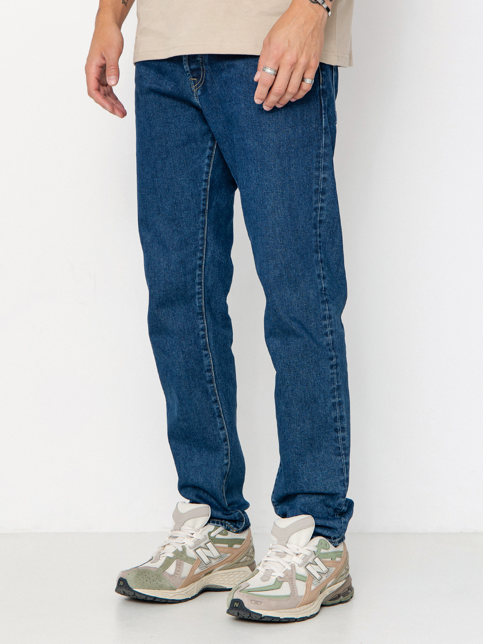 Штани Carhartt WIP Klondike (blue/stone washed)