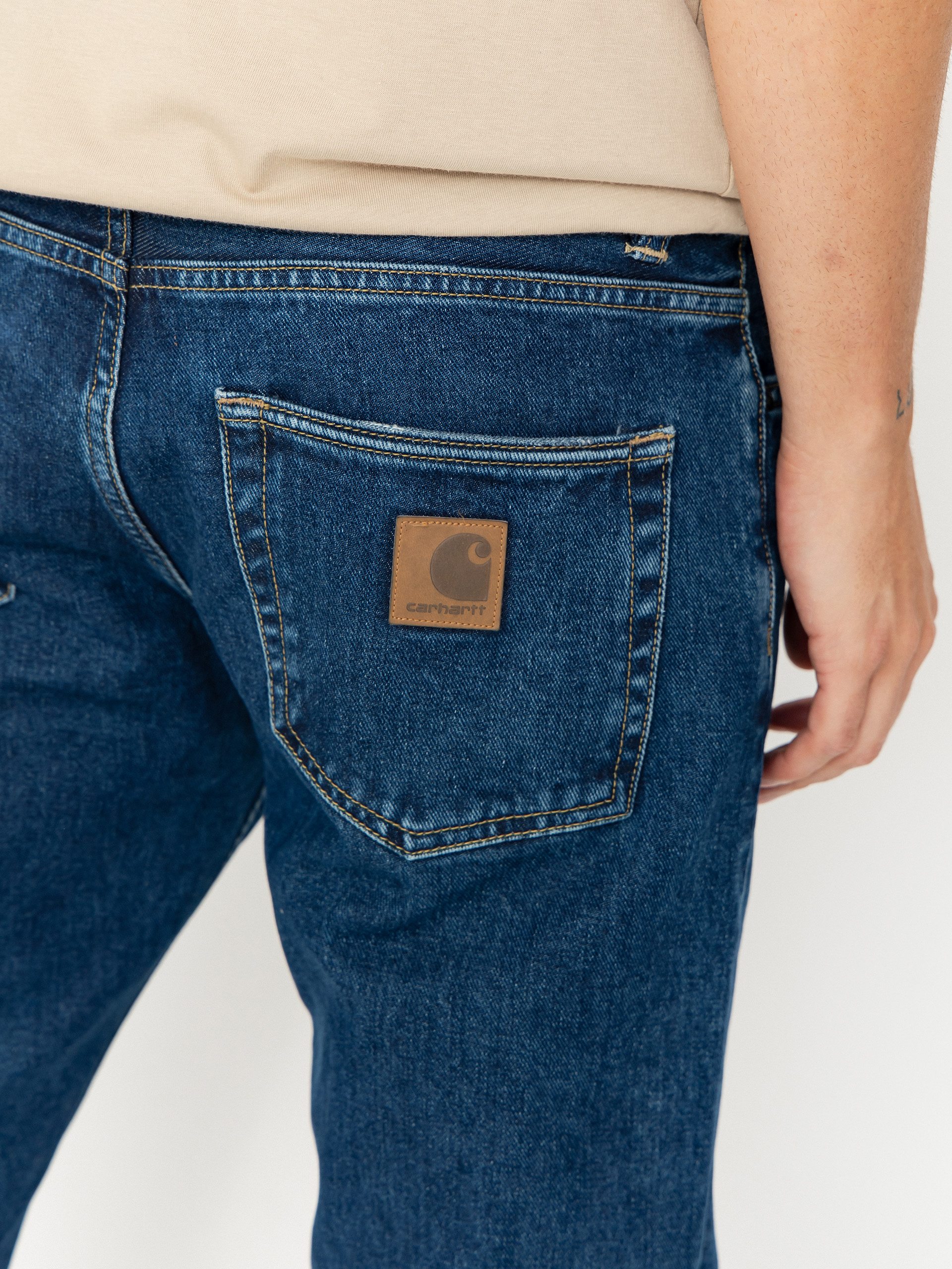 Штани Carhartt WIP Klondike (blue/stone washed)