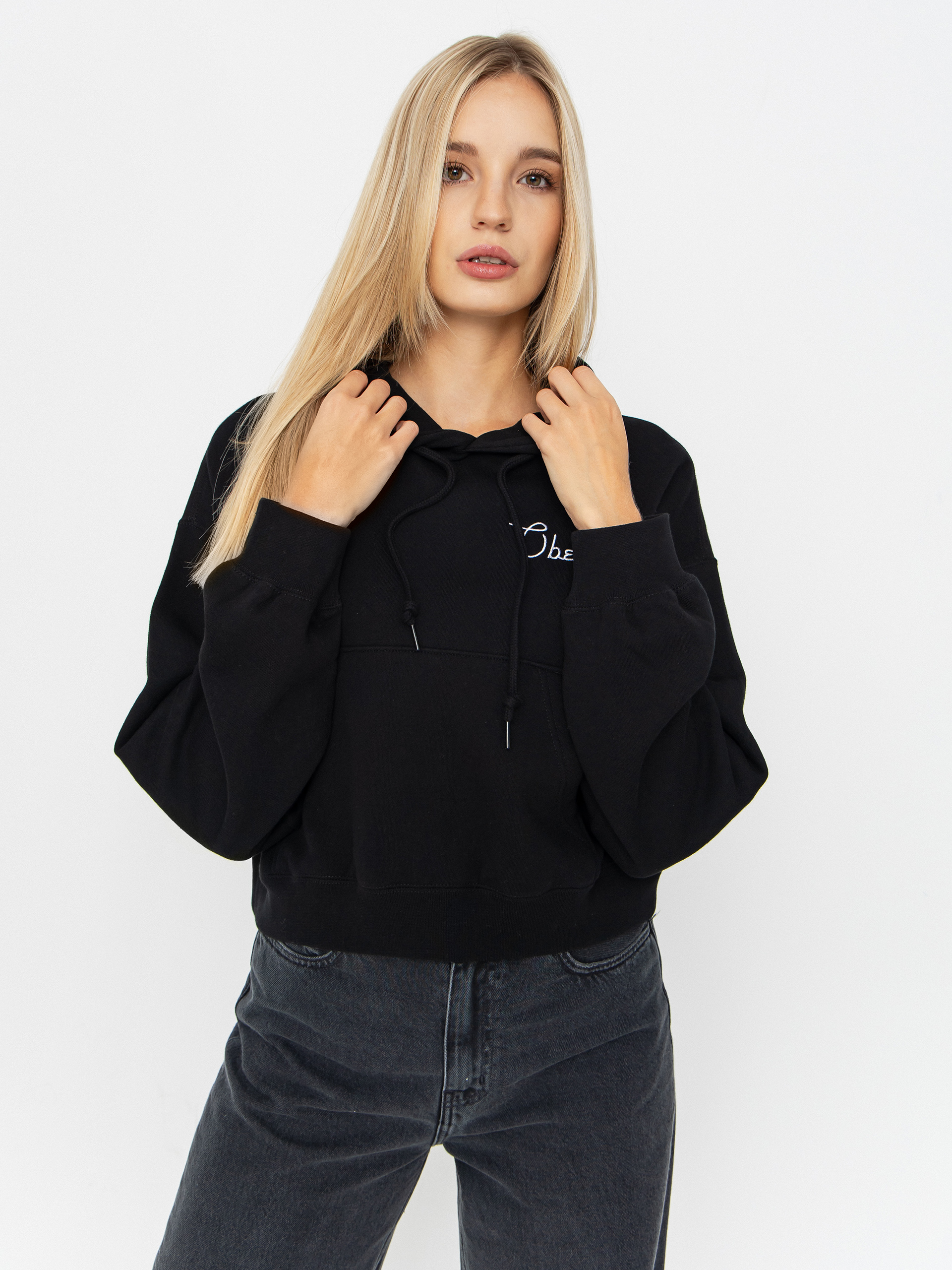 Худі OBEY Cities Cropped HD Wmn (black)