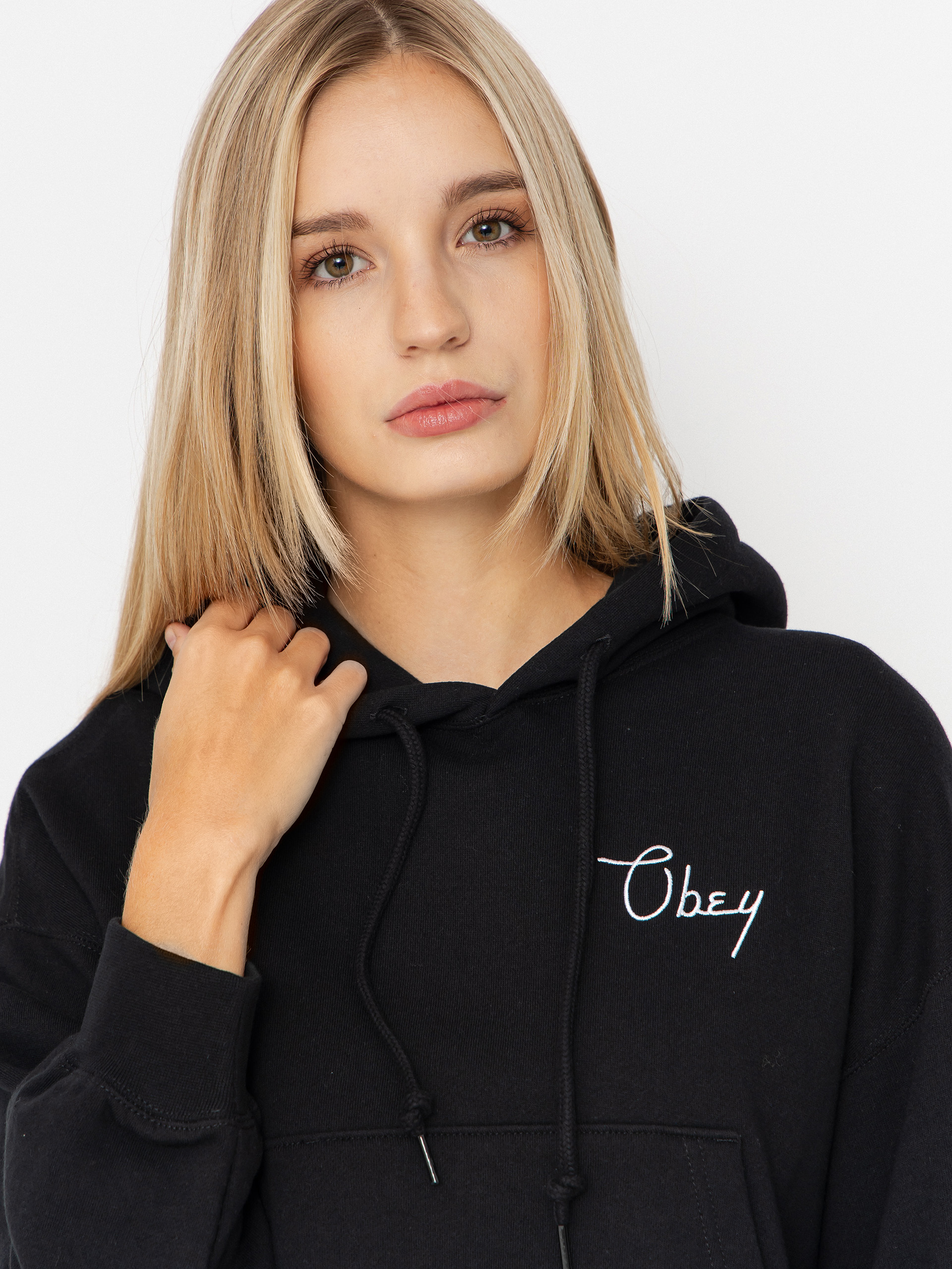 Худі OBEY Cities Cropped HD Wmn (black)