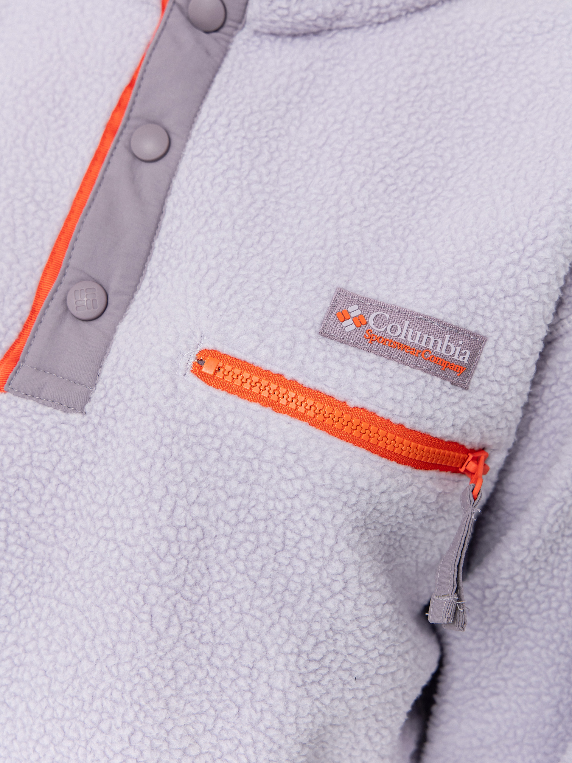Жіночий Флісовий светр Columbia Helvetia II Cropped Half Snap (lavender pearl/shale purple/zing)