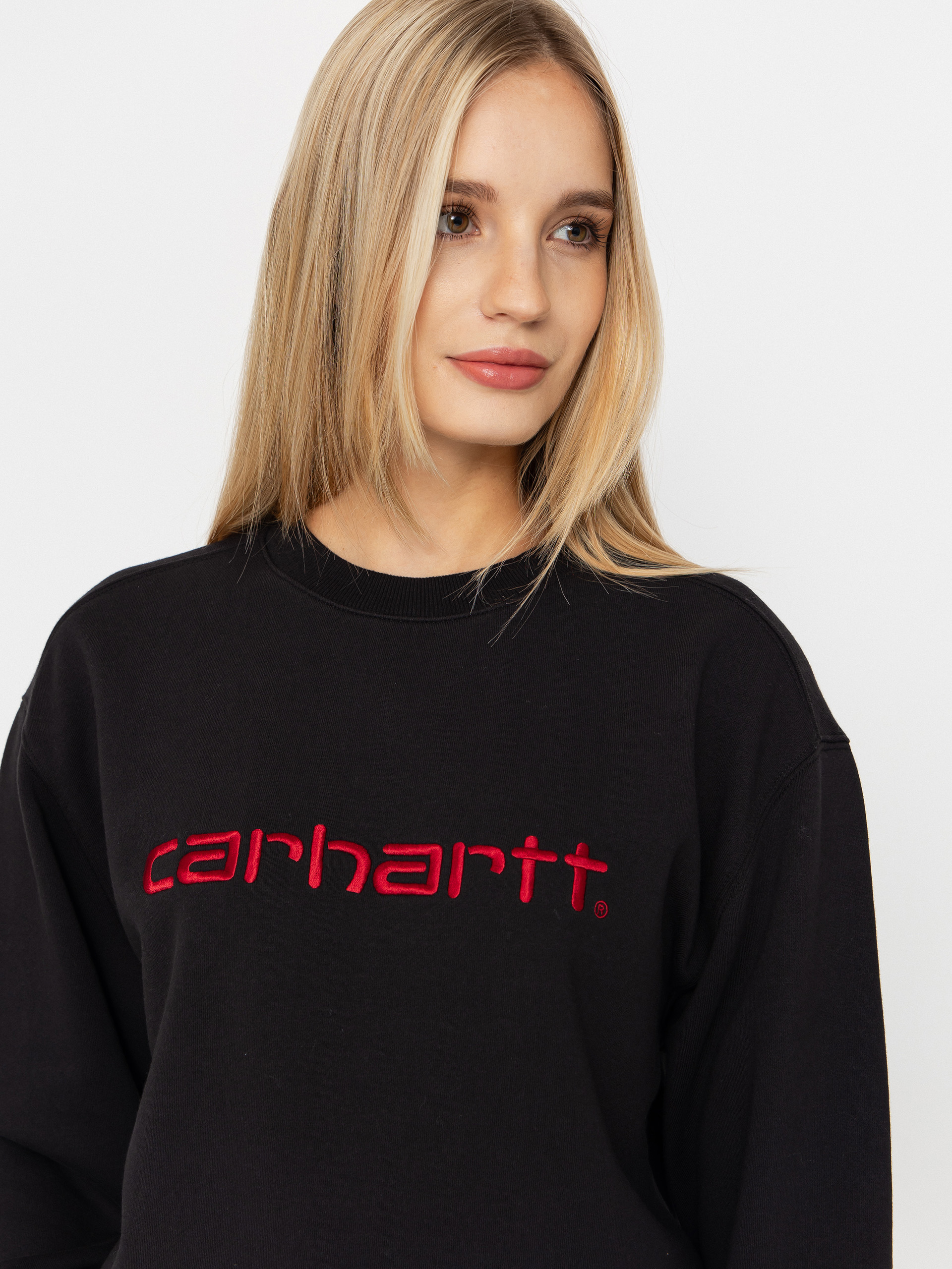 Світшот Carhartt WIP Carhartt Wmn (black/scarlet)