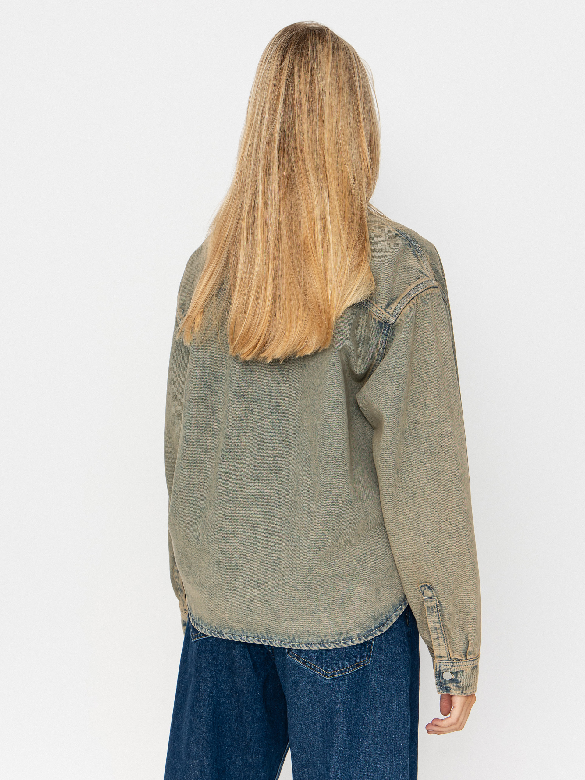 Куртка Carhartt WIP Georgia Wmn (blue/leather/garment dyed)