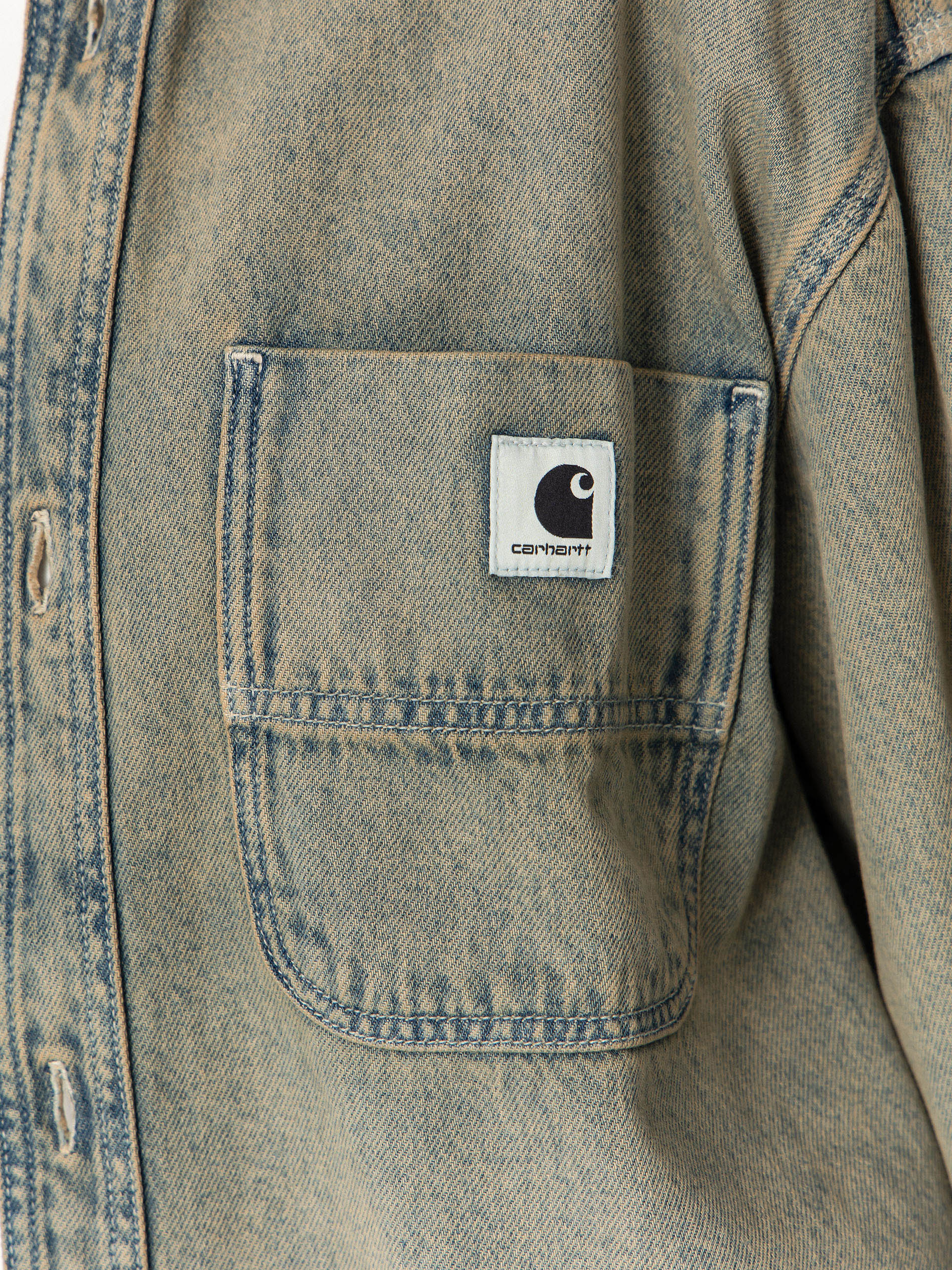 Куртка Carhartt WIP Georgia Wmn (blue/leather/garment dyed)