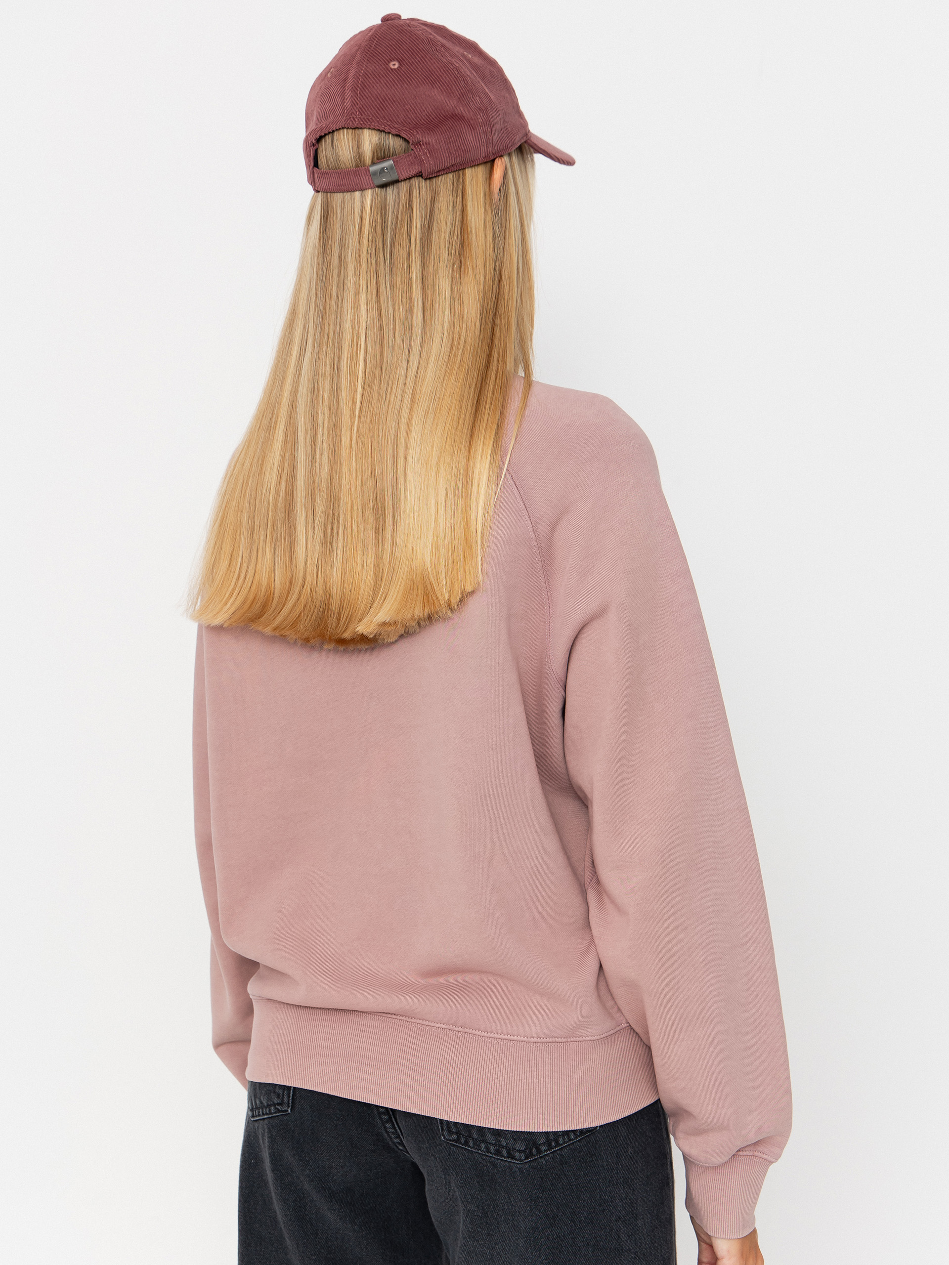 Світшот Carhartt WIP Hudson Wmn (daphne/chalk wash)