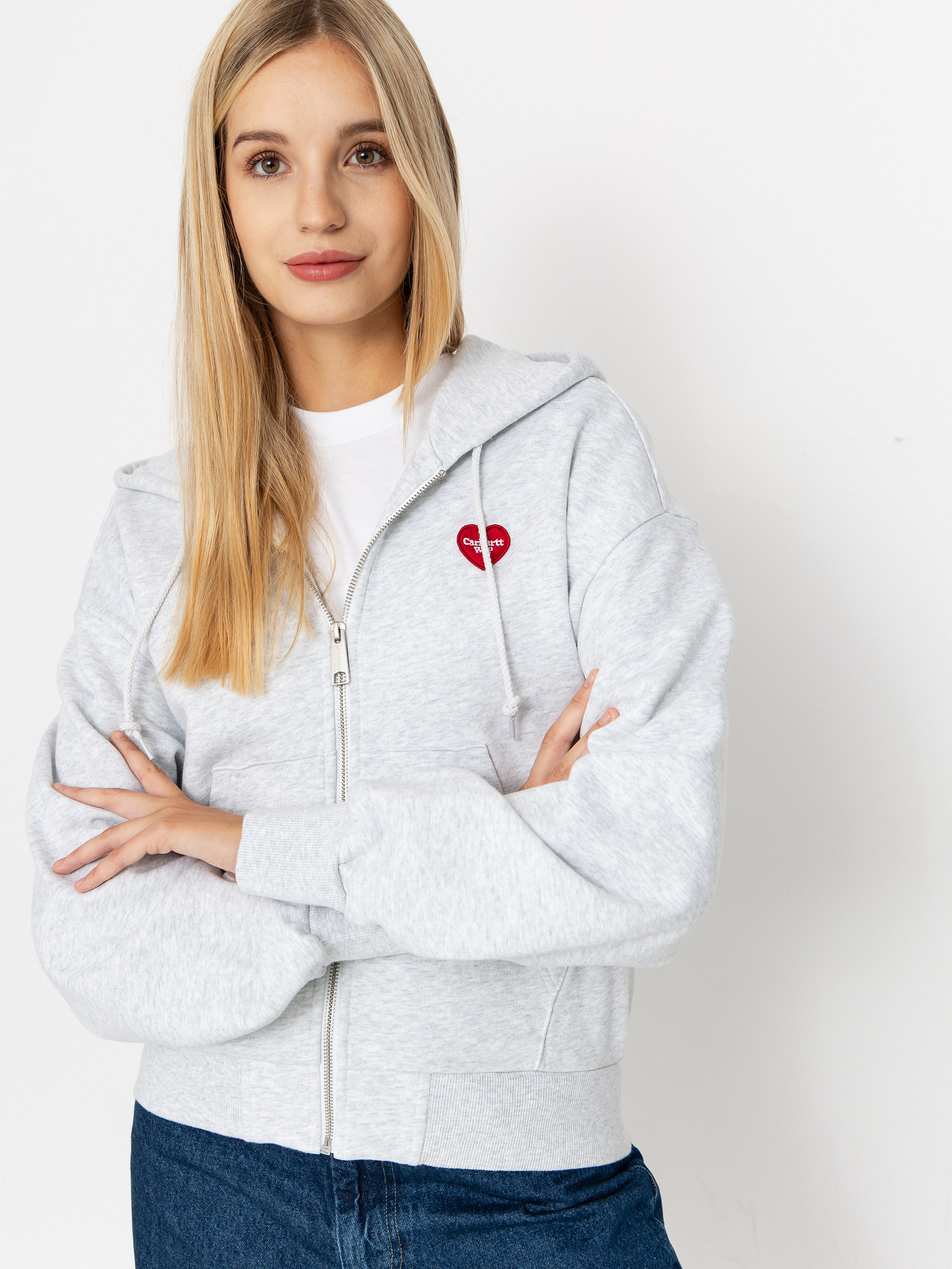 Худі Carhartt WIP Heart II Hartt ZHD Wmn (ash heather)