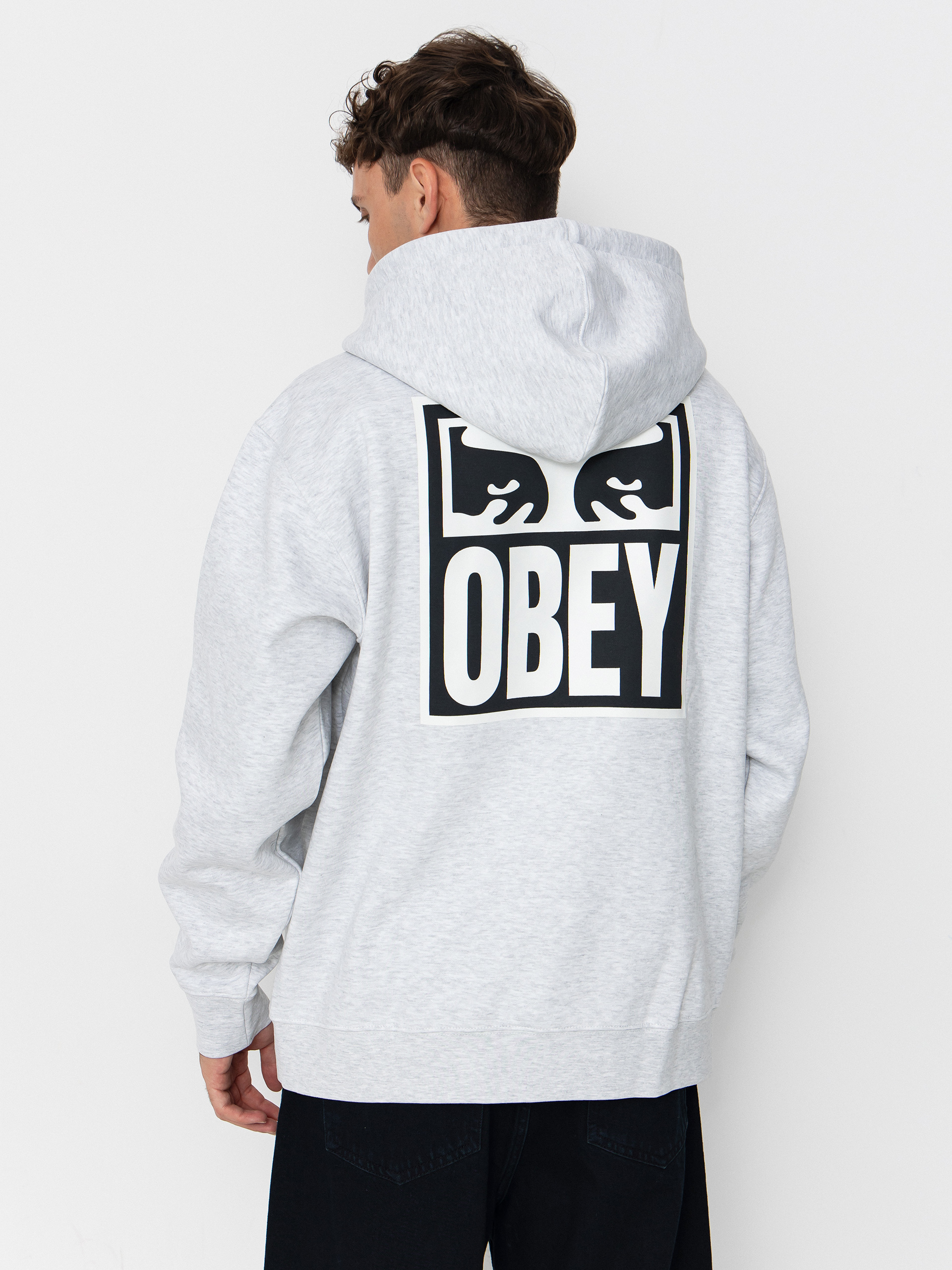 Худі OBEY Obey Eyes Icon HD (heather grey)