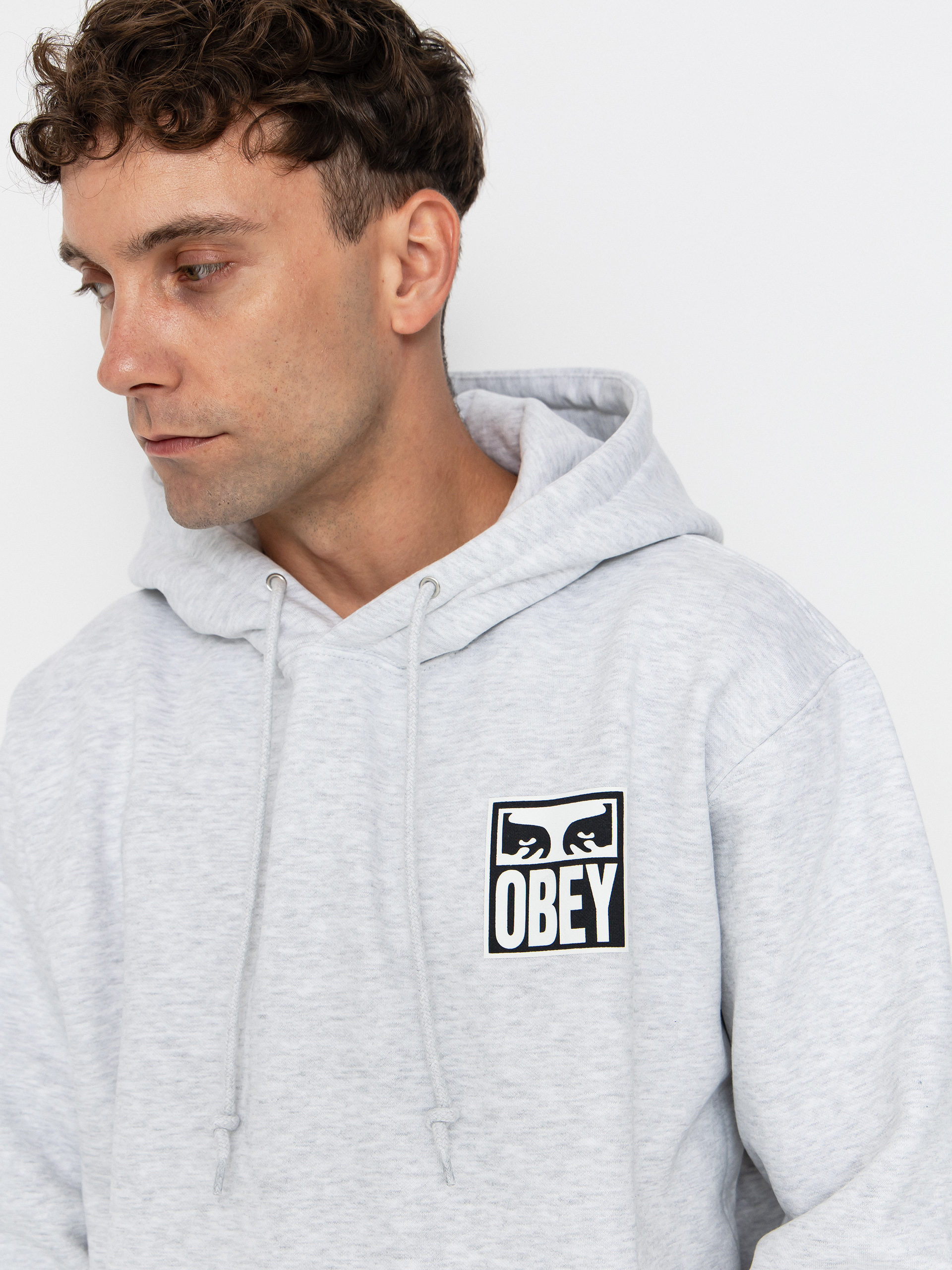 Худі OBEY Obey Eyes Icon HD (heather grey)