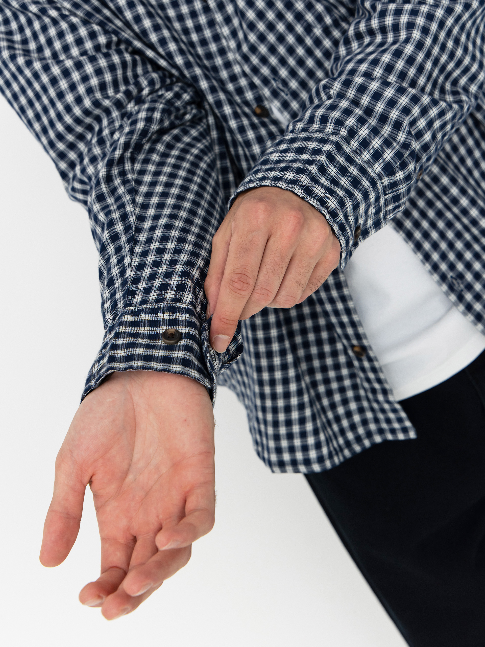 Сорочка OBEY Bigwig Andy Woven (academy navy multi)