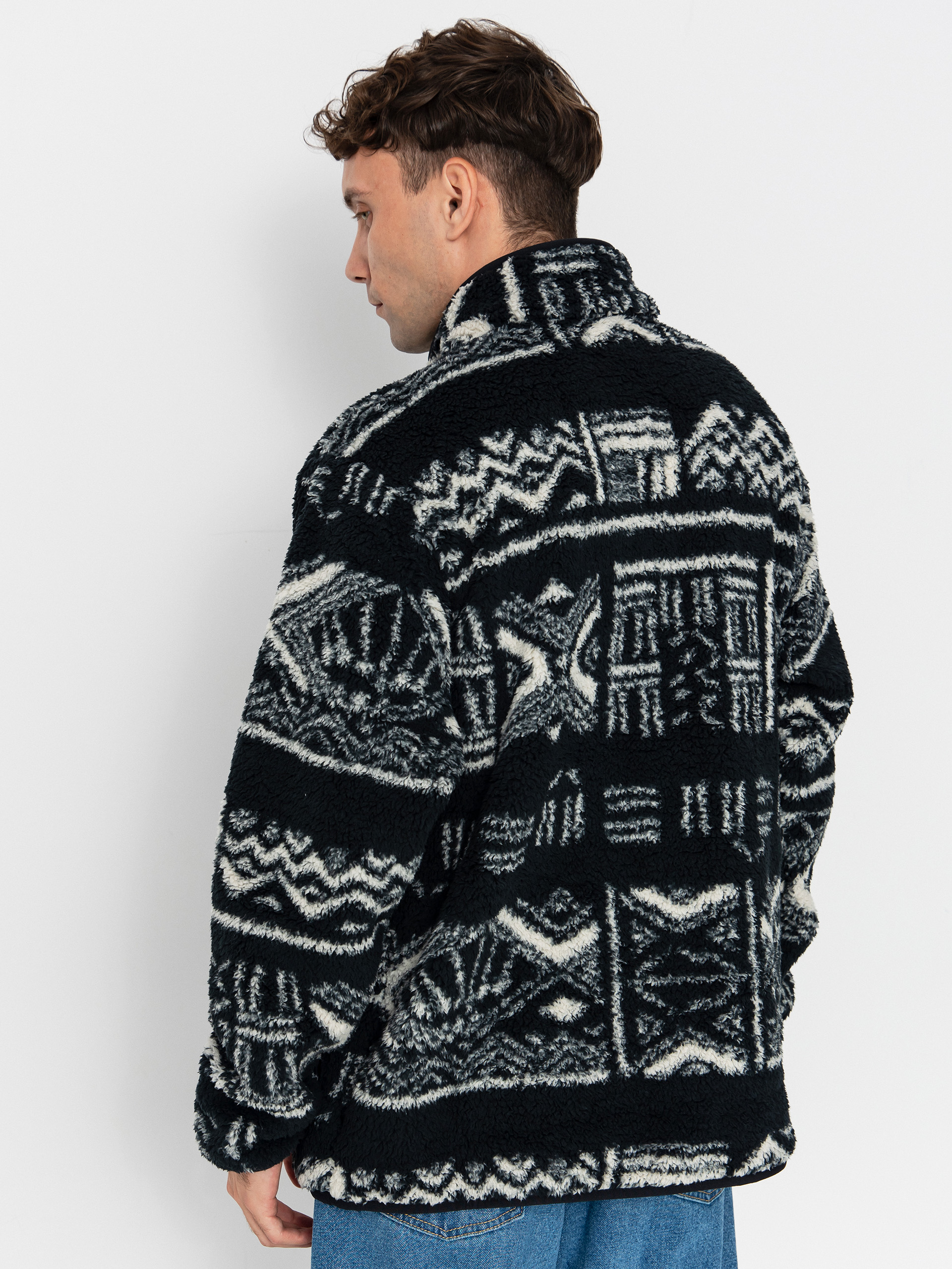 Чоловічий Флісовий светр Columbia Rugged Ridge High Pile Half Zip (black deschutes days)