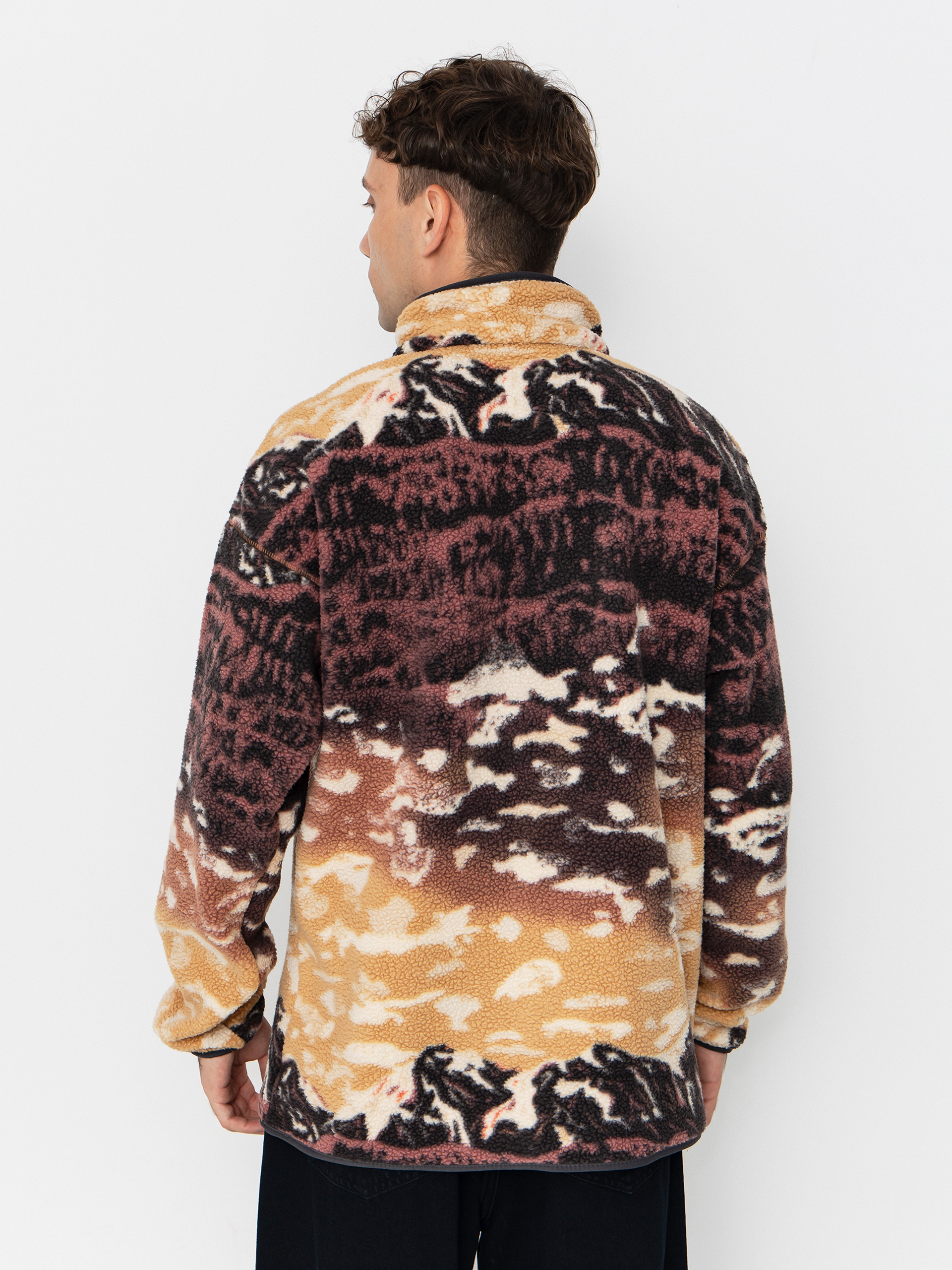 Чоловічий Флісовий светр Columbia Helvetia II Printed Half Snap (camel brown sisters)