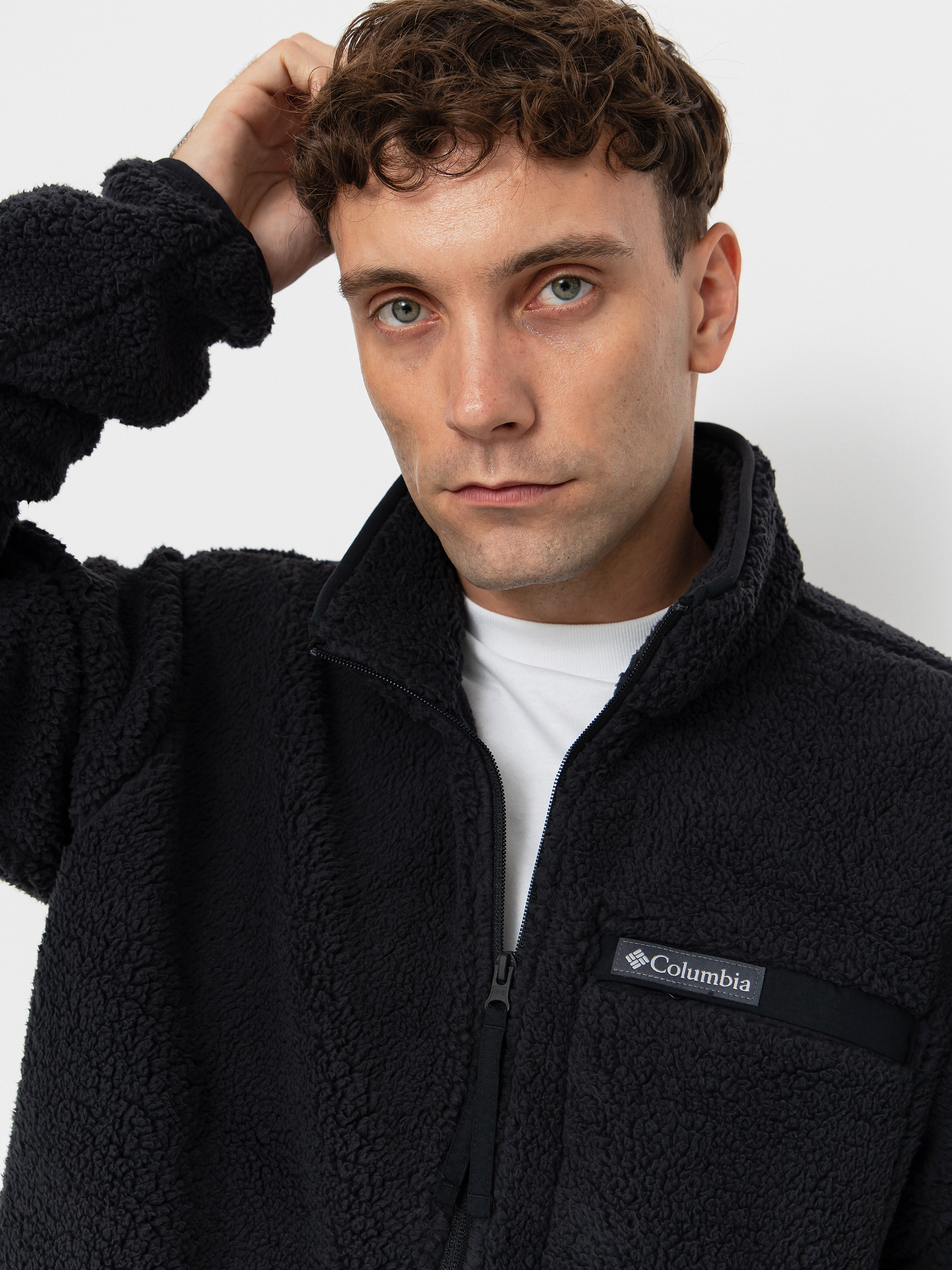 Чоловічий Флісовий светр Columbia Rugged Ridge High Pile Full Zip (black)