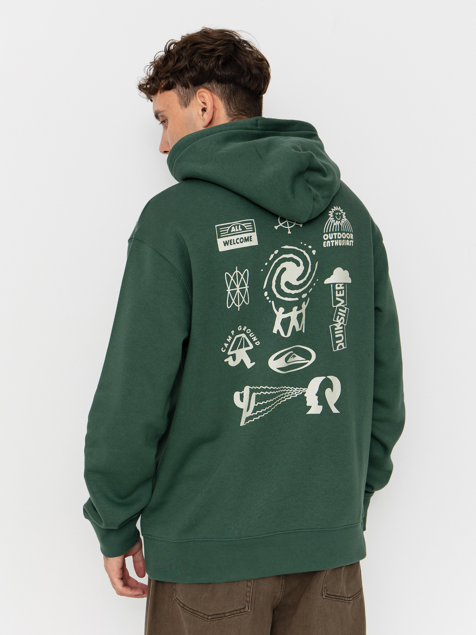 Худі Quiksilver Salt Water Graphic HD (trekking green)