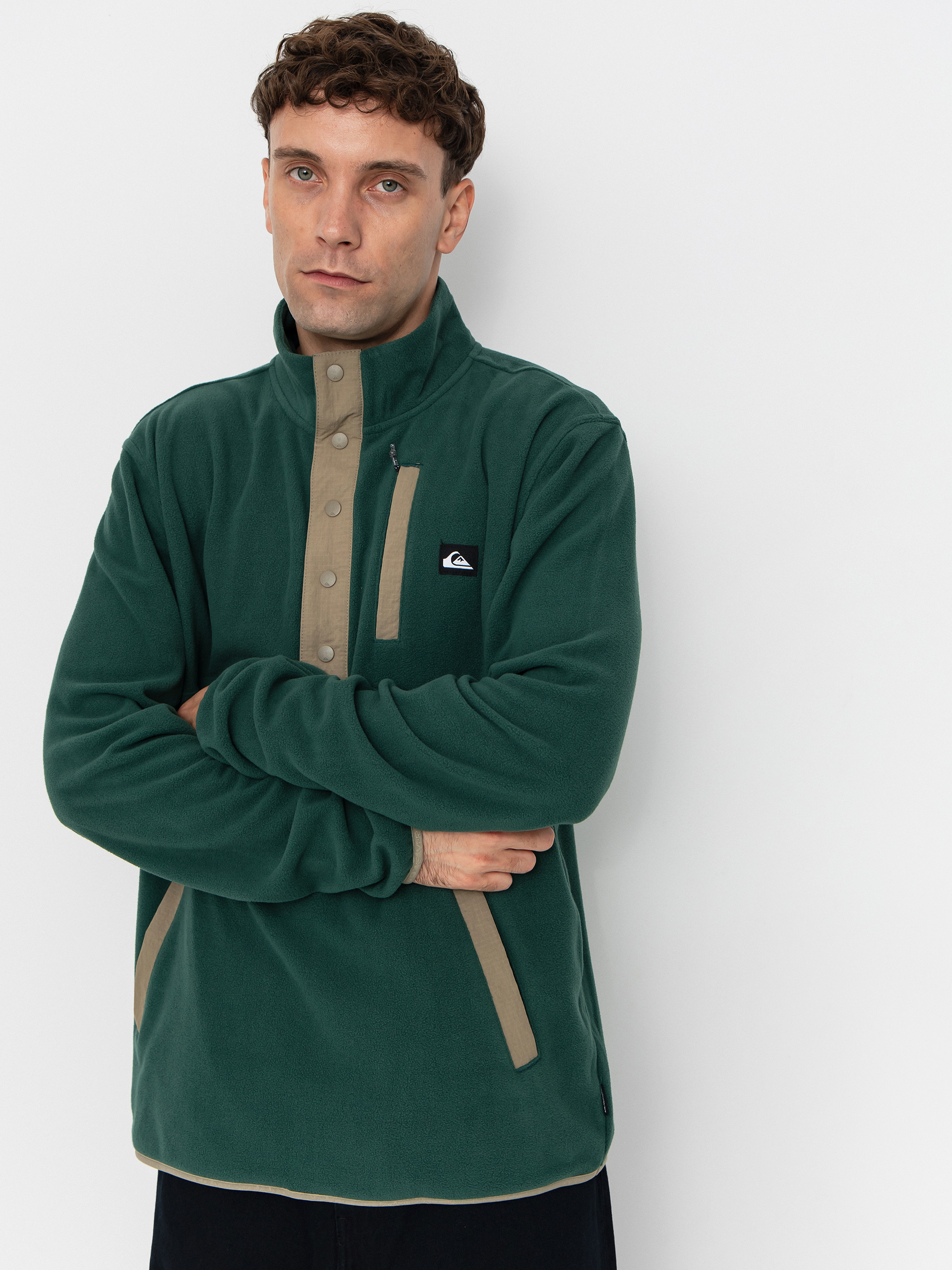Флісовий светр Quiksilver No Destination Hs (trekking green)