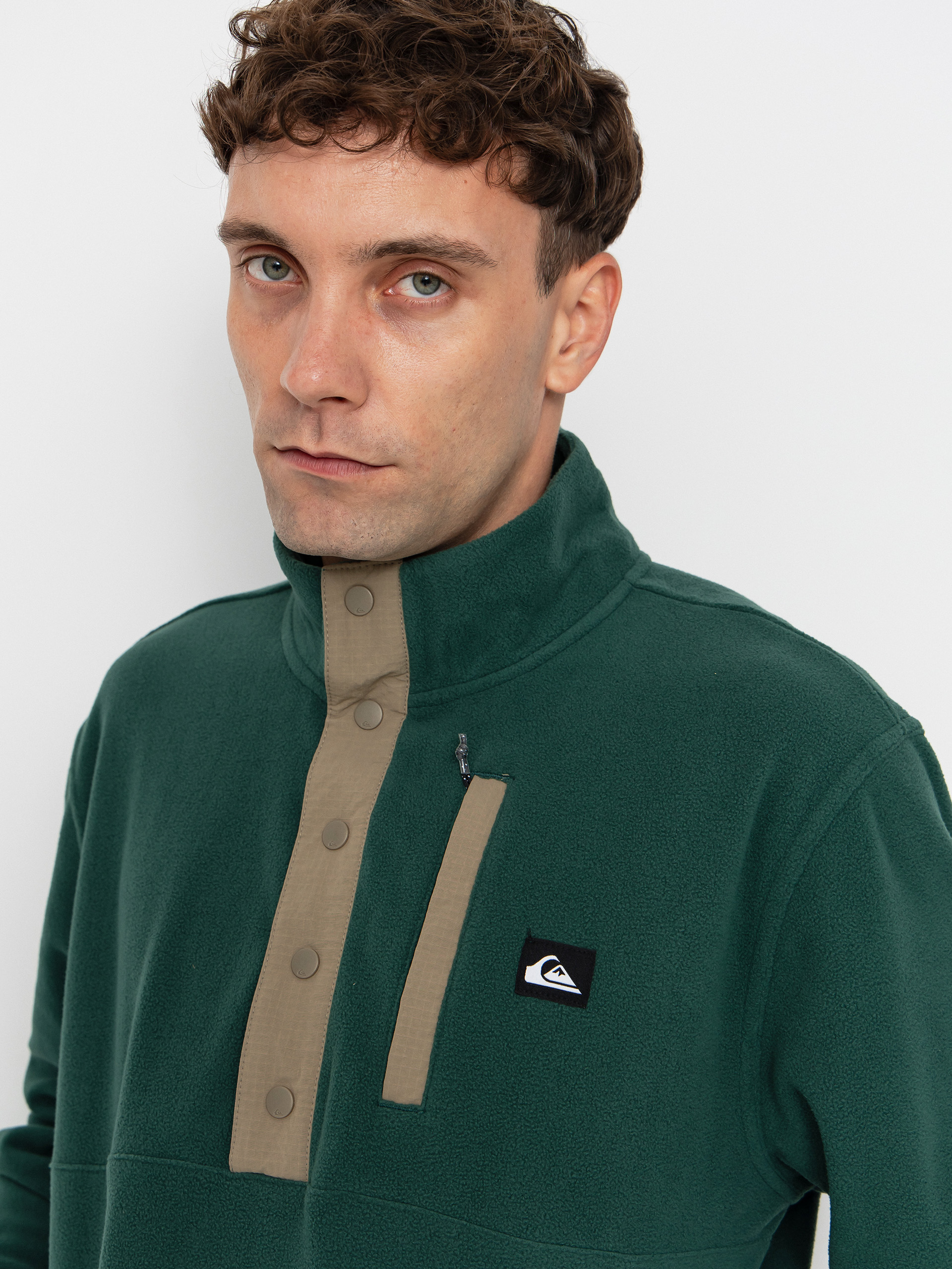 Чоловічий Флісовий светр Quiksilver No Destination Hs (trekking green)