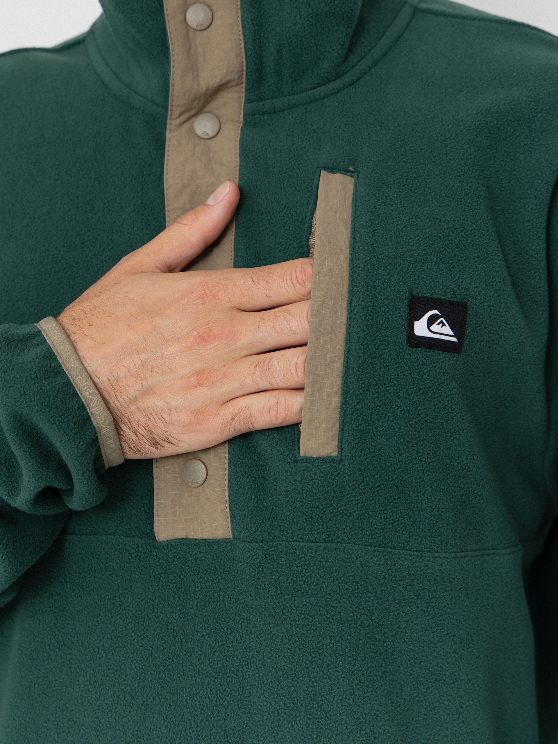 Чоловічий Флісовий светр Quiksilver No Destination Hs (trekking green)