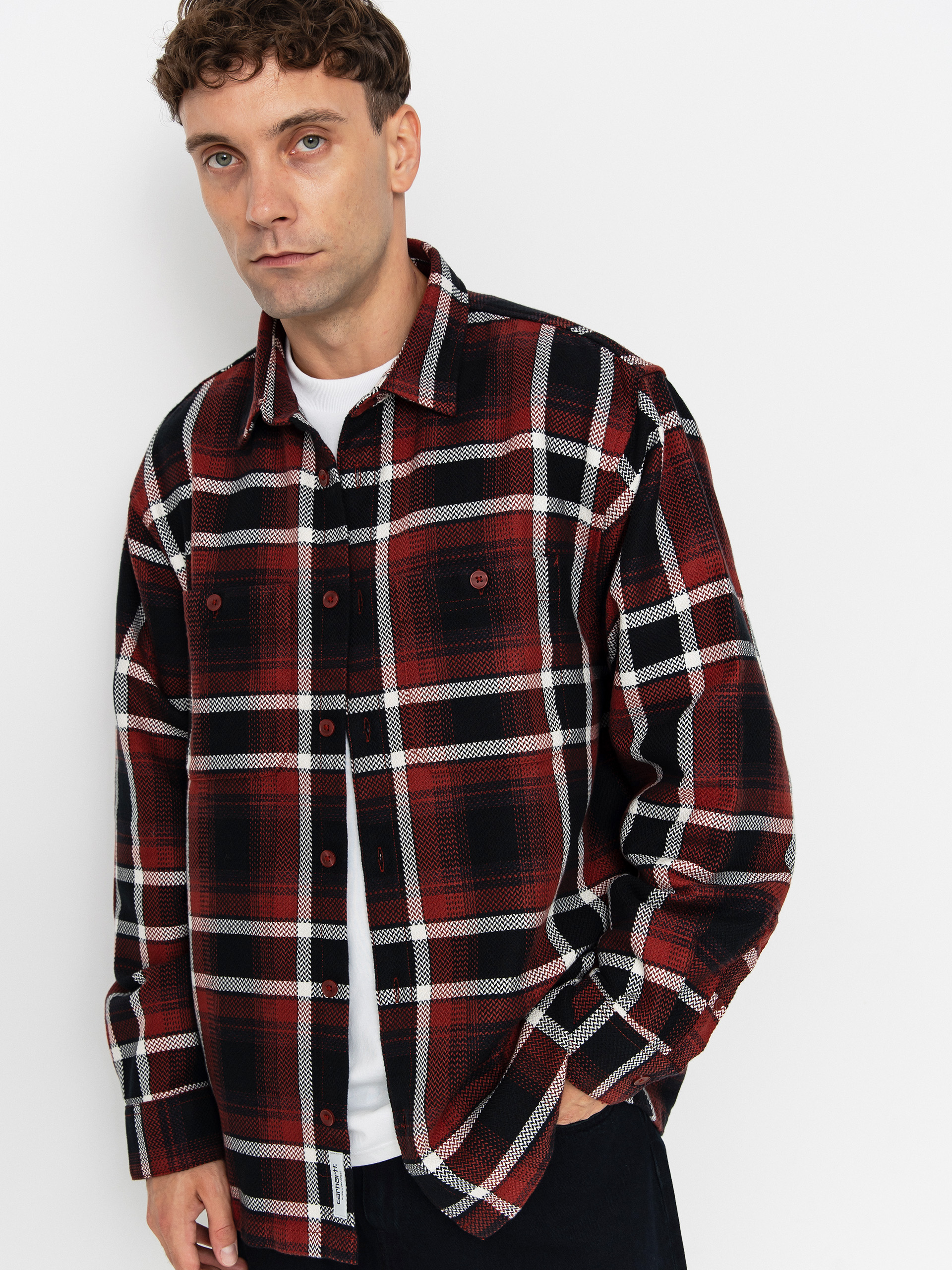 u0421u043eu0440u043eu0447u043au0430 Carhartt WIP Vaughn (vaughn check/dark brick)