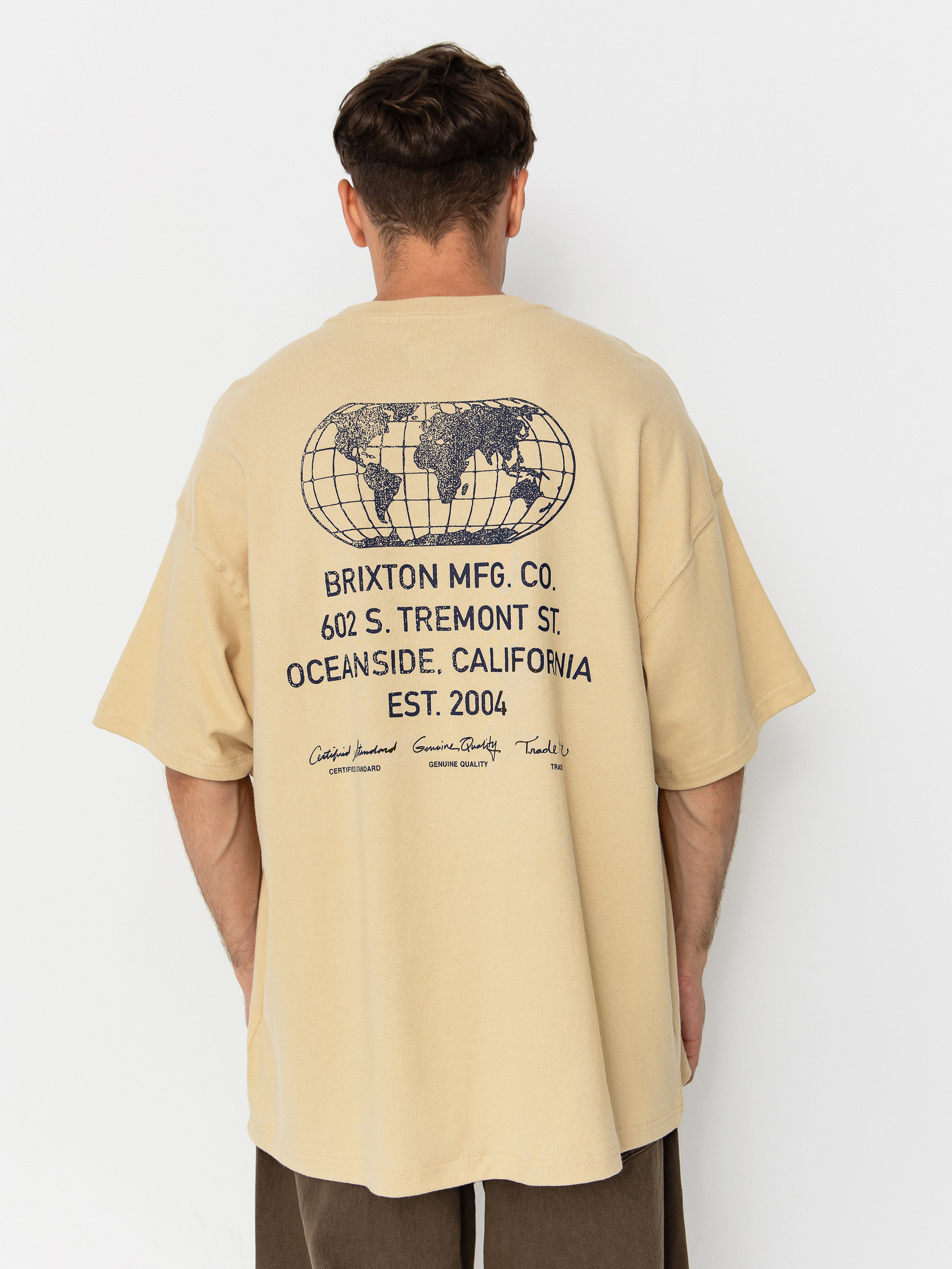 Футболка Brixton Union Hw Relaxed (cream classic wash)