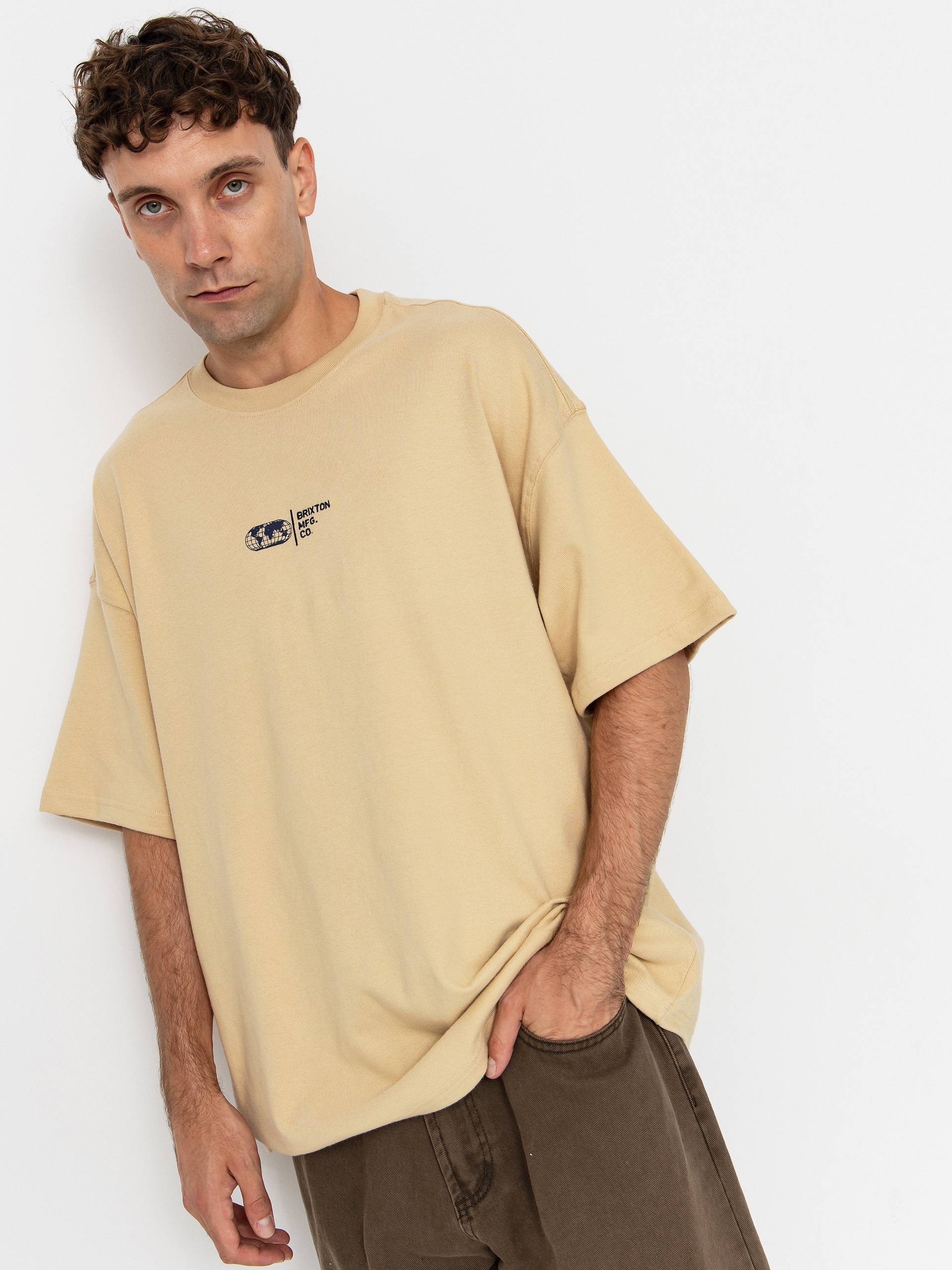 Футболка Brixton Union Hw Relaxed (cream classic wash)