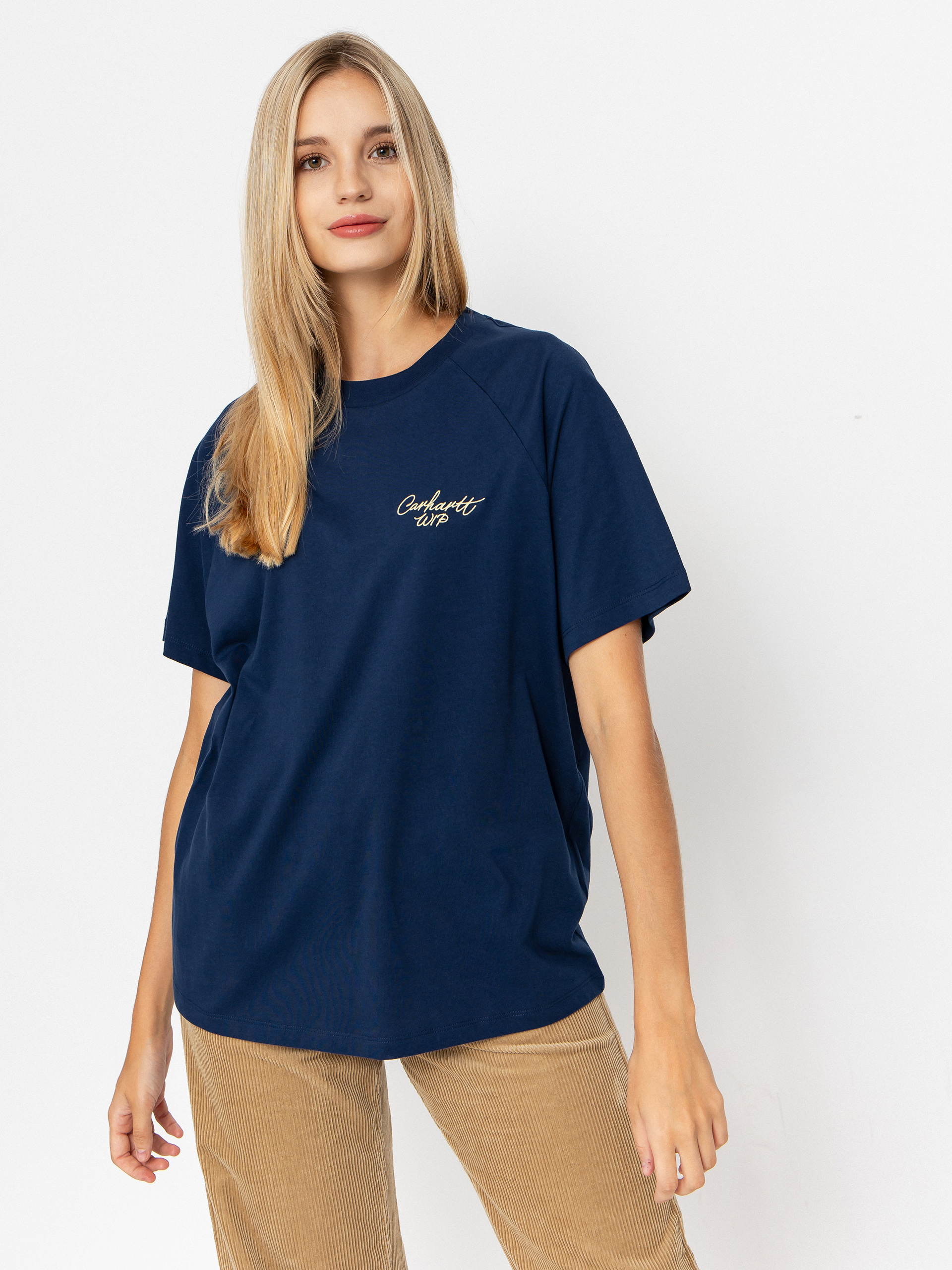 Футболка Carhartt WIP Signature Wmn (jupiter/air yellow)