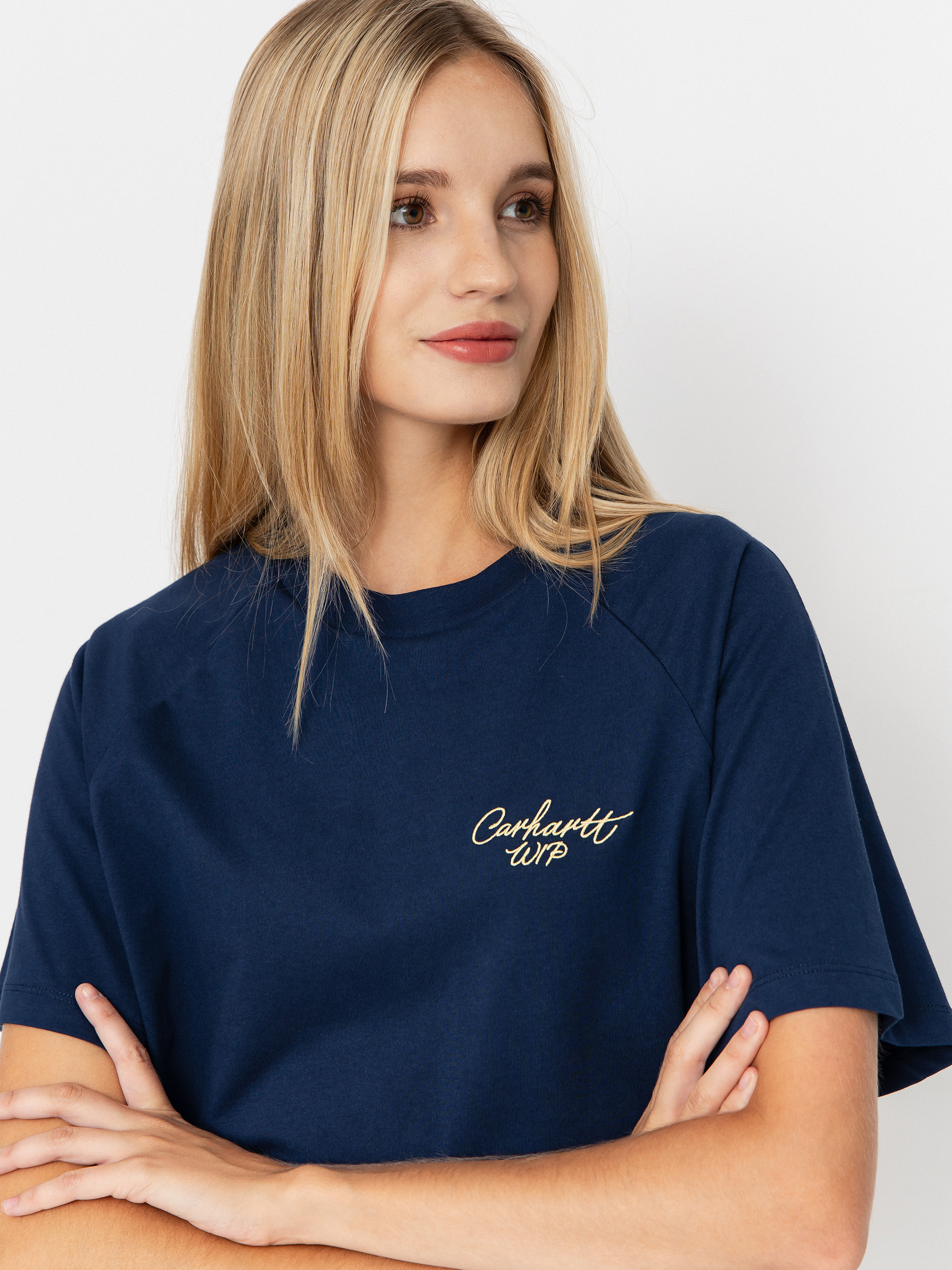 Футболка Carhartt WIP Signature Wmn (jupiter/air yellow)