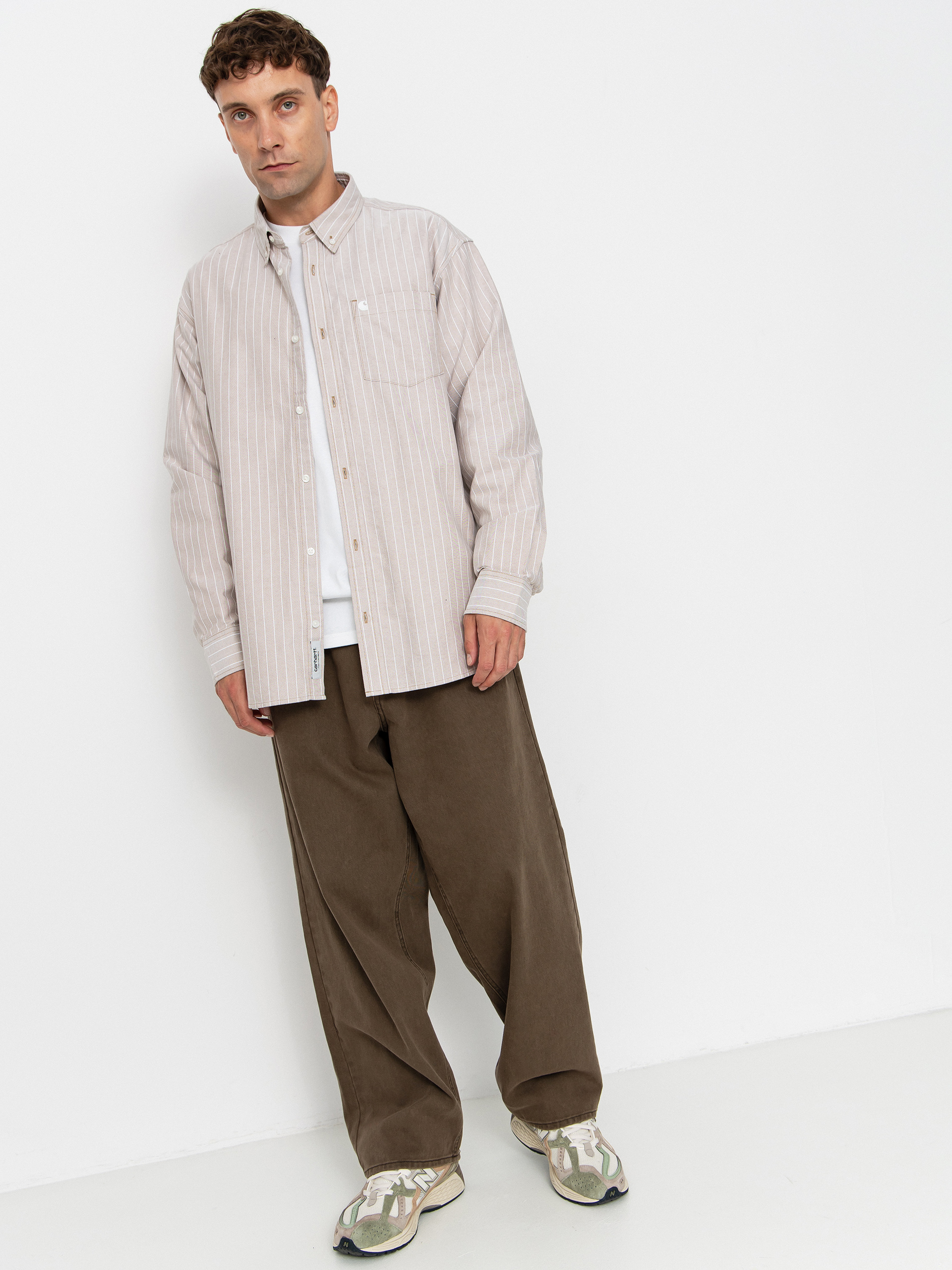 Сорочка Carhartt WIP Cassel (cassel stripe/peanut/white)