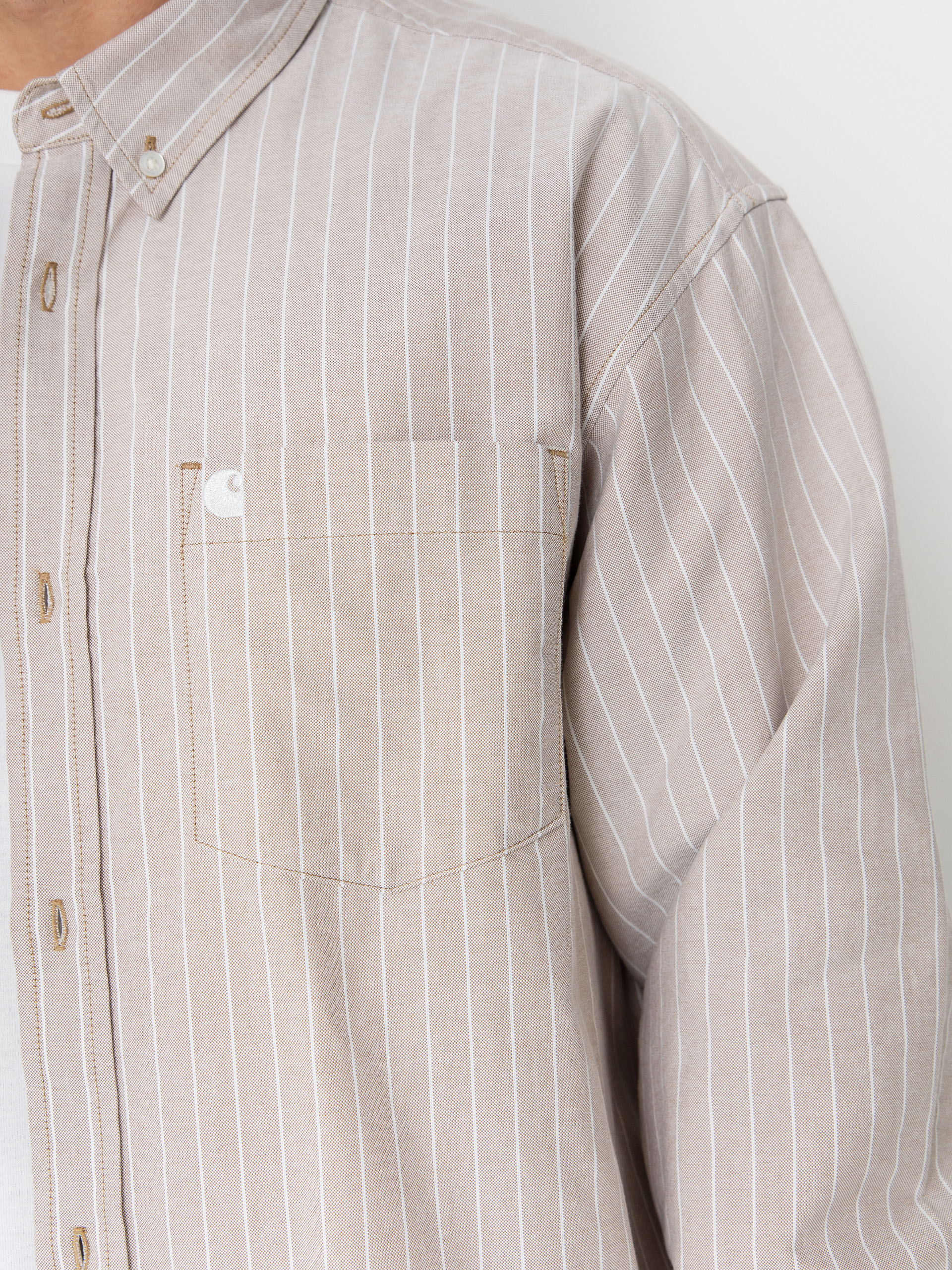 Сорочка Carhartt WIP Cassel (cassel stripe/peanut/white)