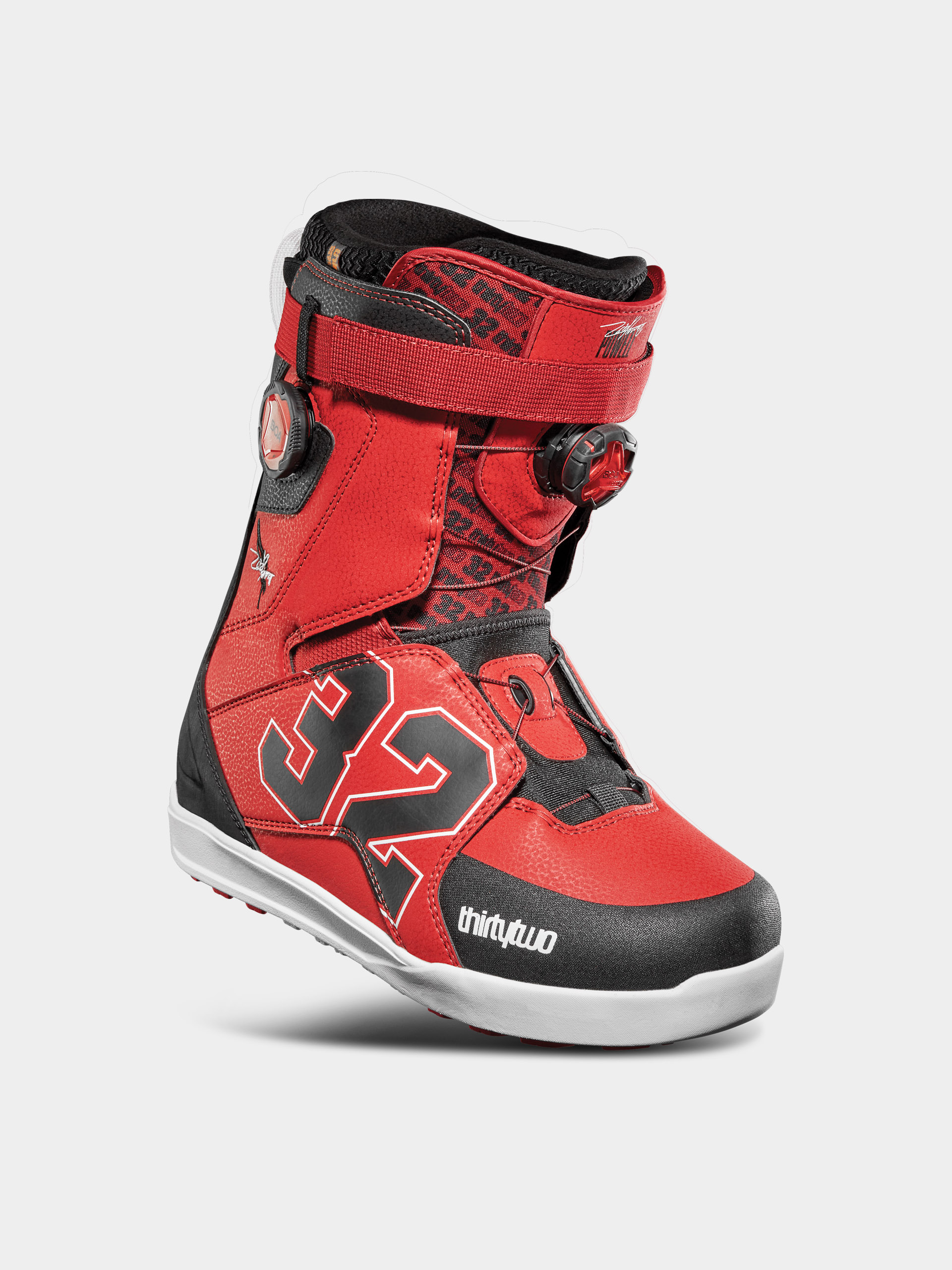 Чоловічі Черевики сноубордичні ThirtyTwo Lashed Double Boa Zeb (black/red)