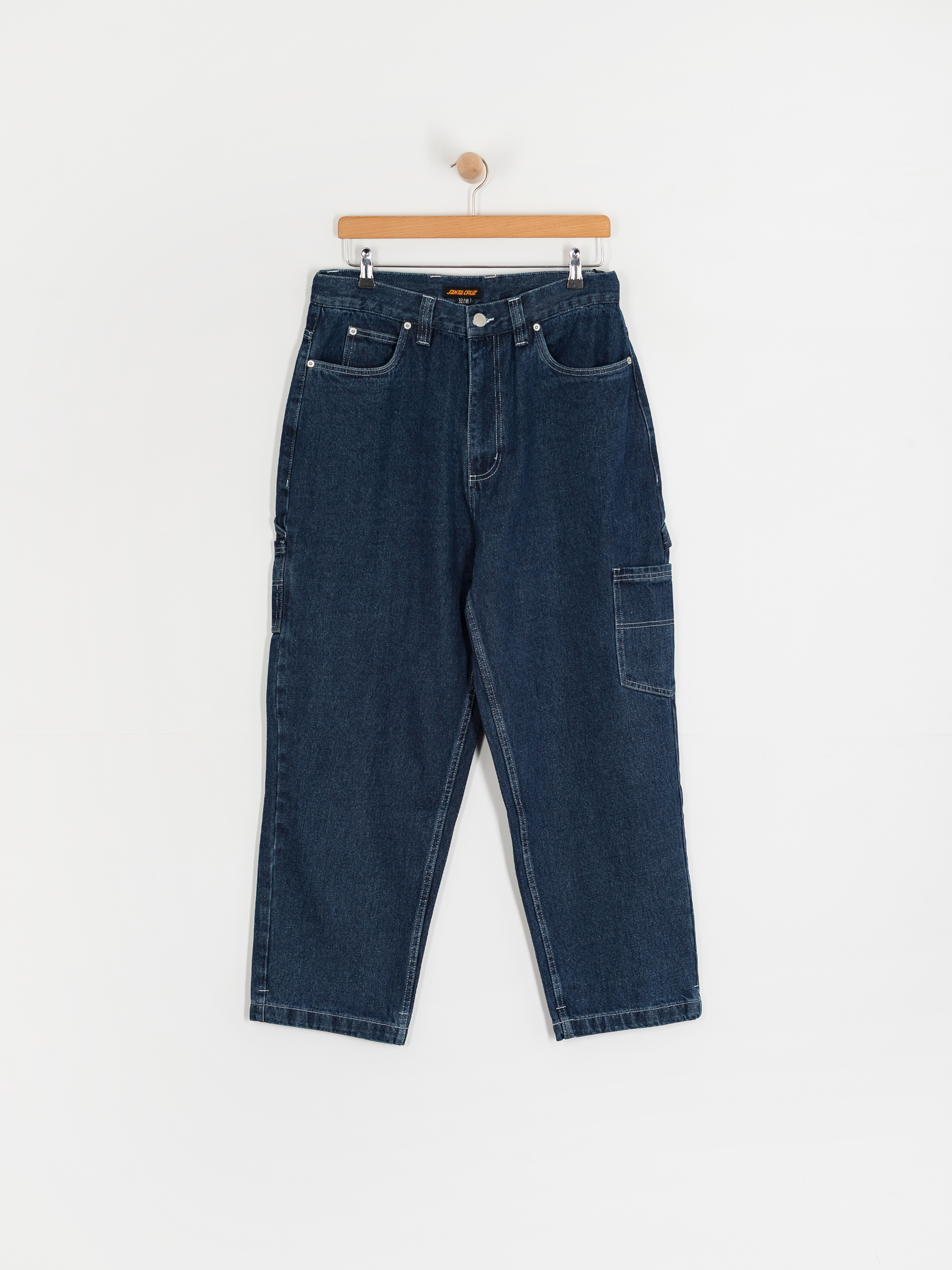 Штани Santa Cruz Carpenter (dark denim/white)