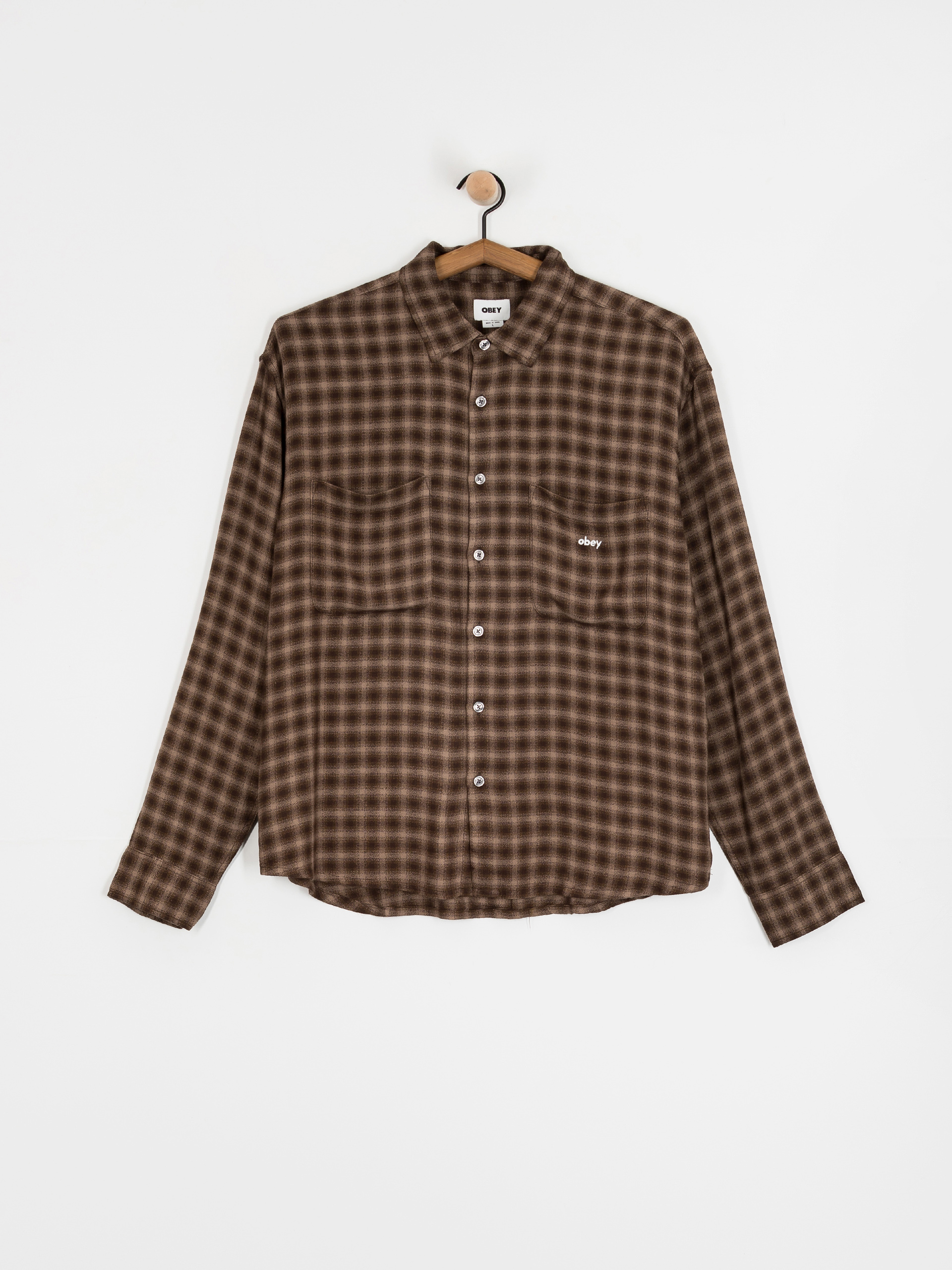 Сорочка OBEY Clarence Woven (black multi)