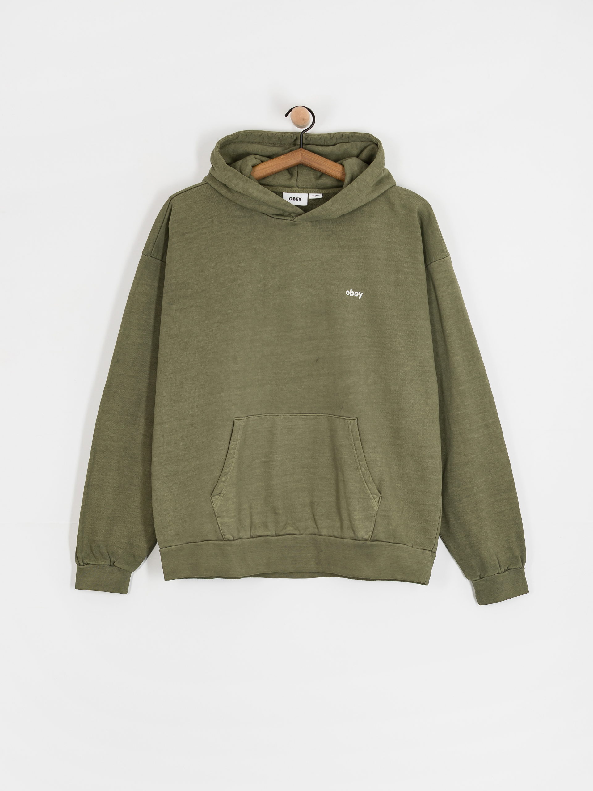 Худі OBEY Lowercase Pigment HD (pigment deep lichen green)