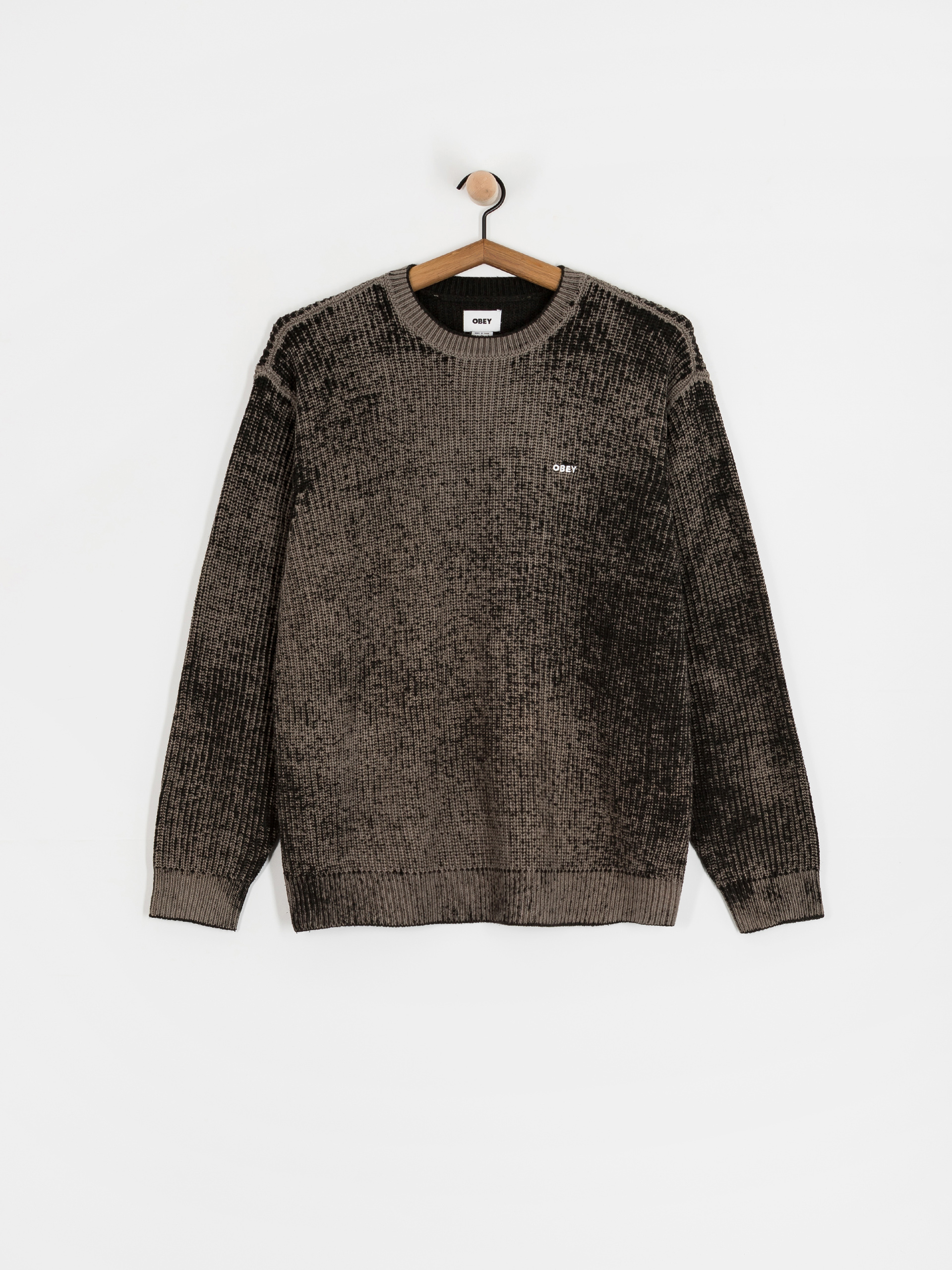 Светр OBEY Obey Spray Effect Sweater (black multi)