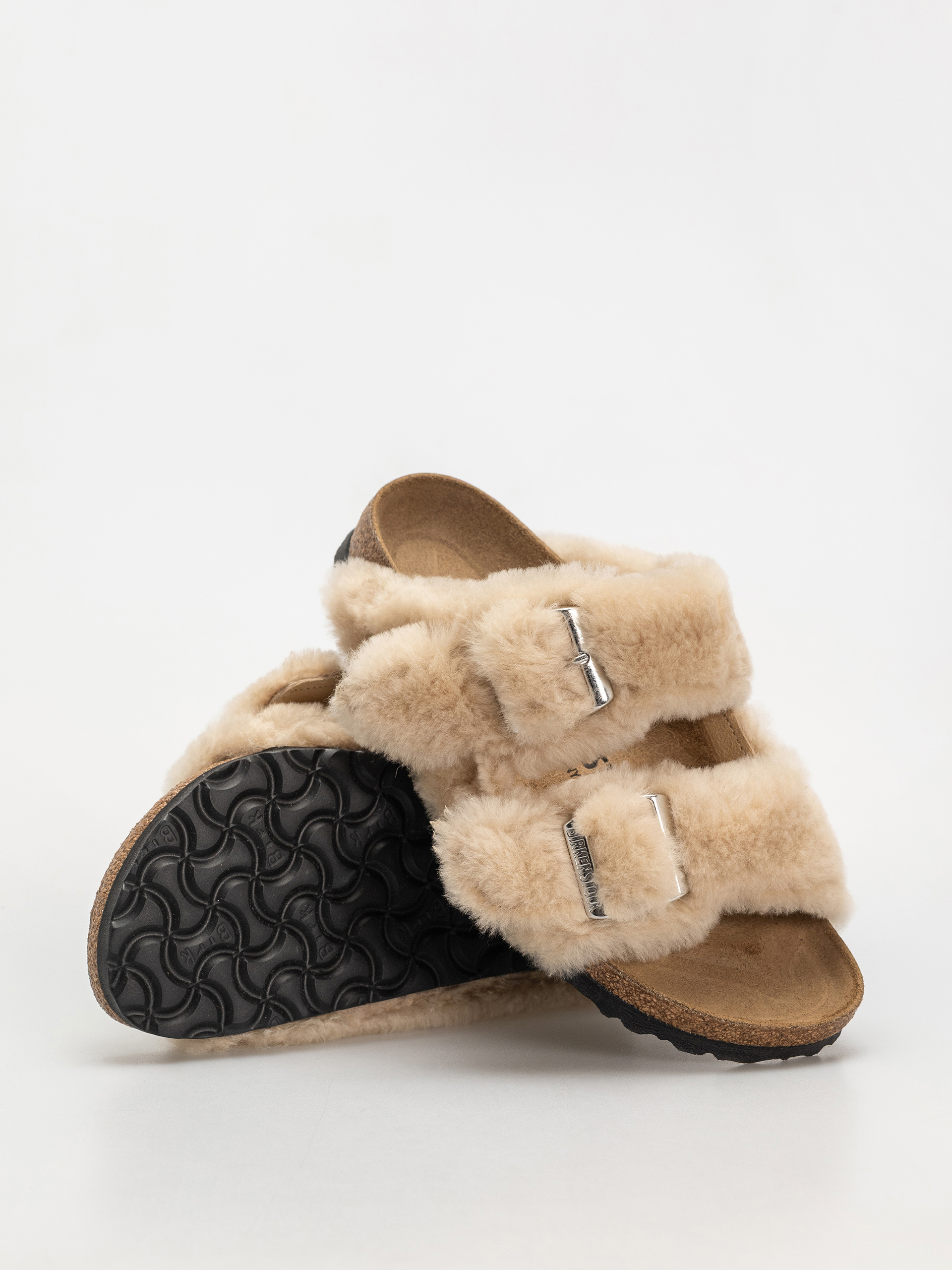 Шльопанці Birkenstock Arizona Shearling Cover Upper Narrow Wmn (sandcastle)
