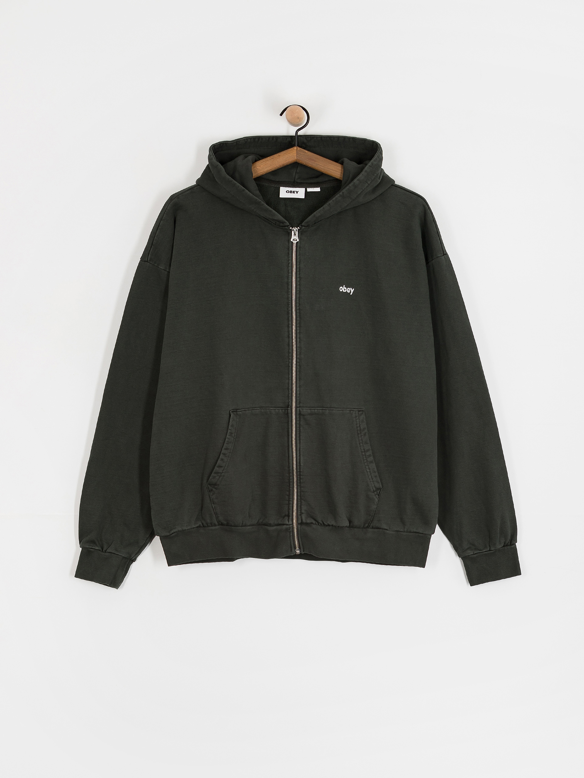 Худі OBEY Lowercase Pigment ZHD (pigment pirate black)