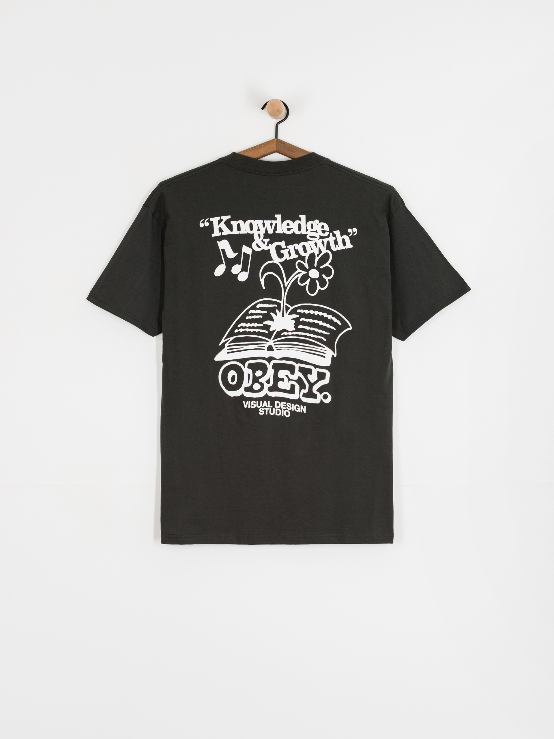 Футболка OBEY Obey Knowledge & Growth (vintage black)