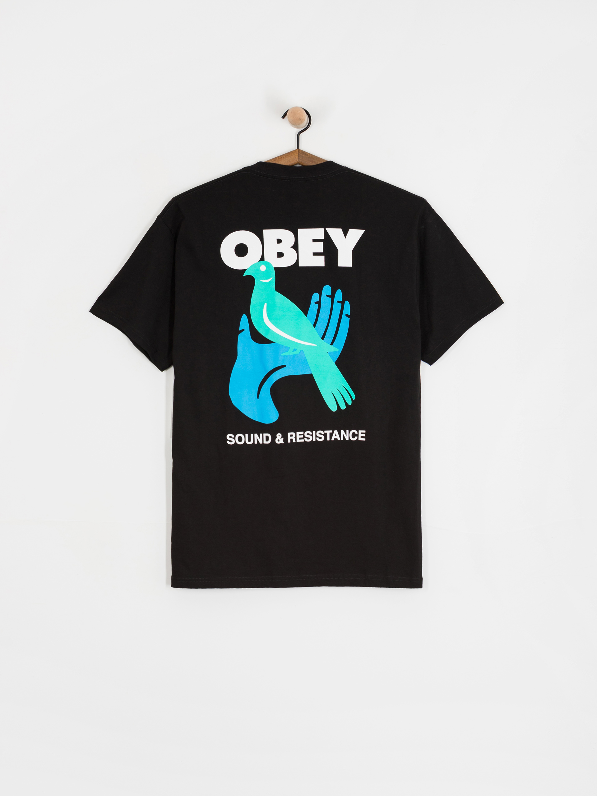 Футболка OBEY Obey Sound & Resistance Bird (black)